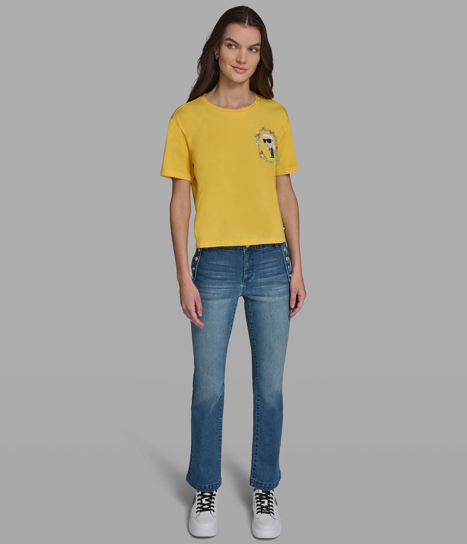 FLORAL FRAME KARL TEE VIEW 4 FLORAL FRAME KARL TEE VIEW 4