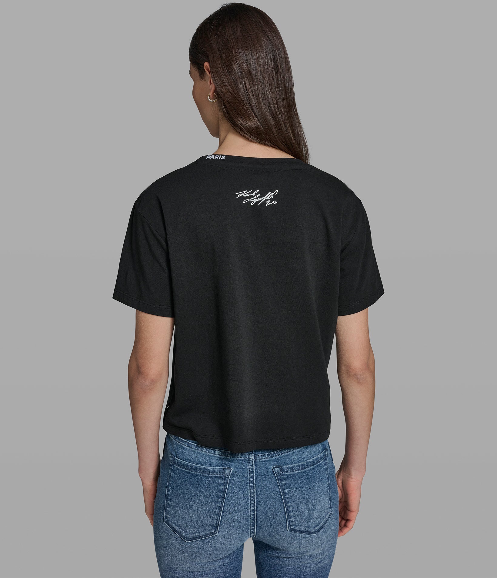 FLORAL FRAME KARL TEE View 2 | Women's Tees & Tanks FLORAL FRAME KARL TEE View 2 | Women's Tees & Tanks