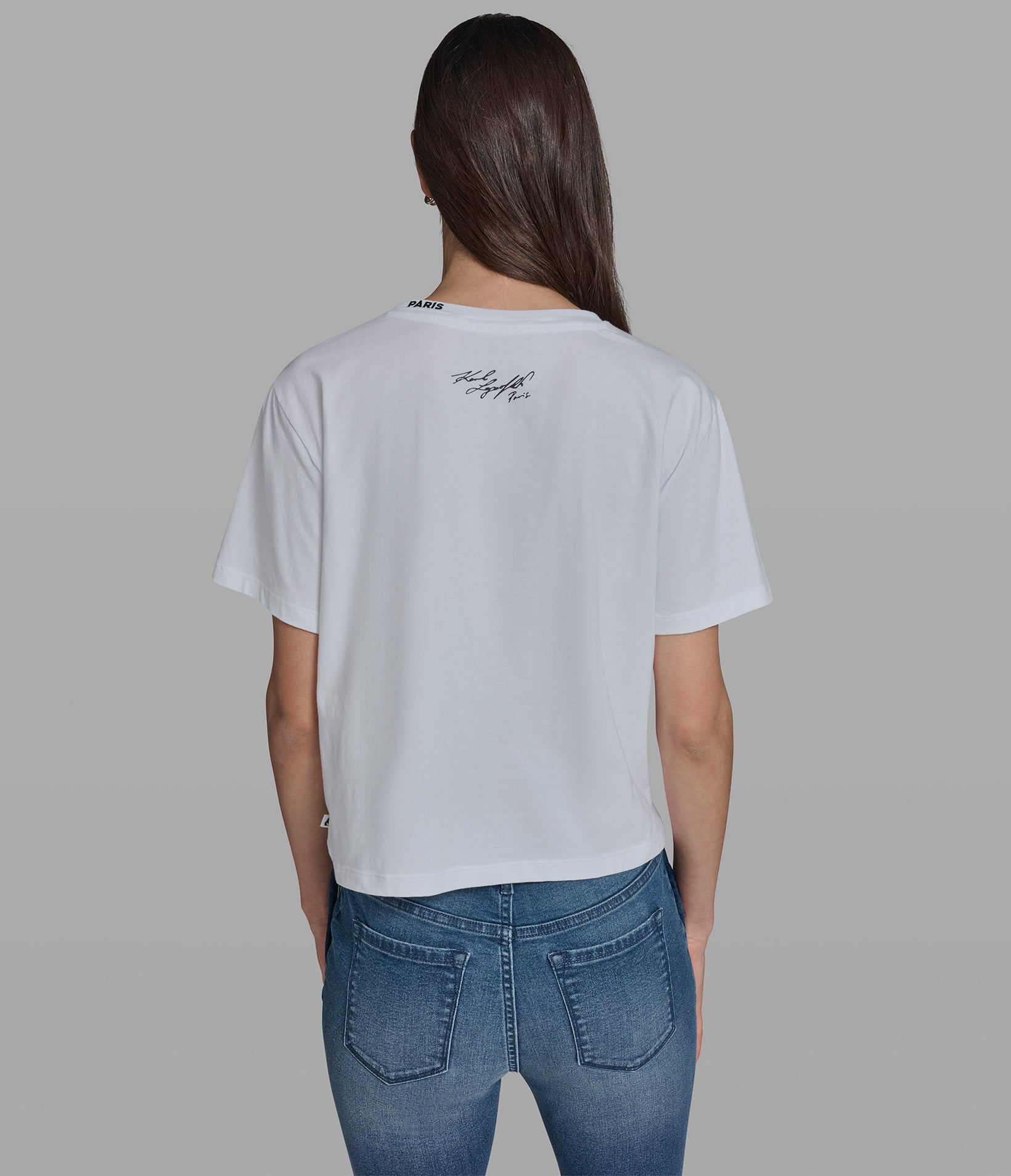 FLORAL FRAME KARL TEE View 2 | Women's Tees & Tanks FLORAL FRAME KARL TEE View 2 | Women's Tees & Tanks