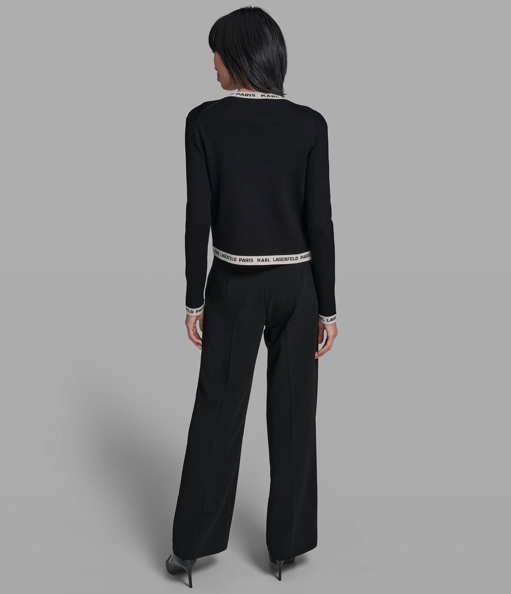 KARL LOGO TRIM CARDIGAN VIEW 5 | Women's Clothing KARL LOGO TRIM CARDIGAN VIEW 5 | Women's Clothing