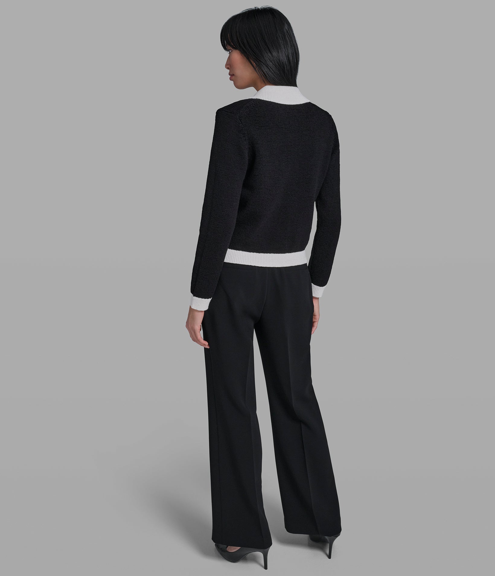 CONTRAST TRIM CARDIGAN VIEW 5 CONTRAST TRIM CARDIGAN VIEW 5