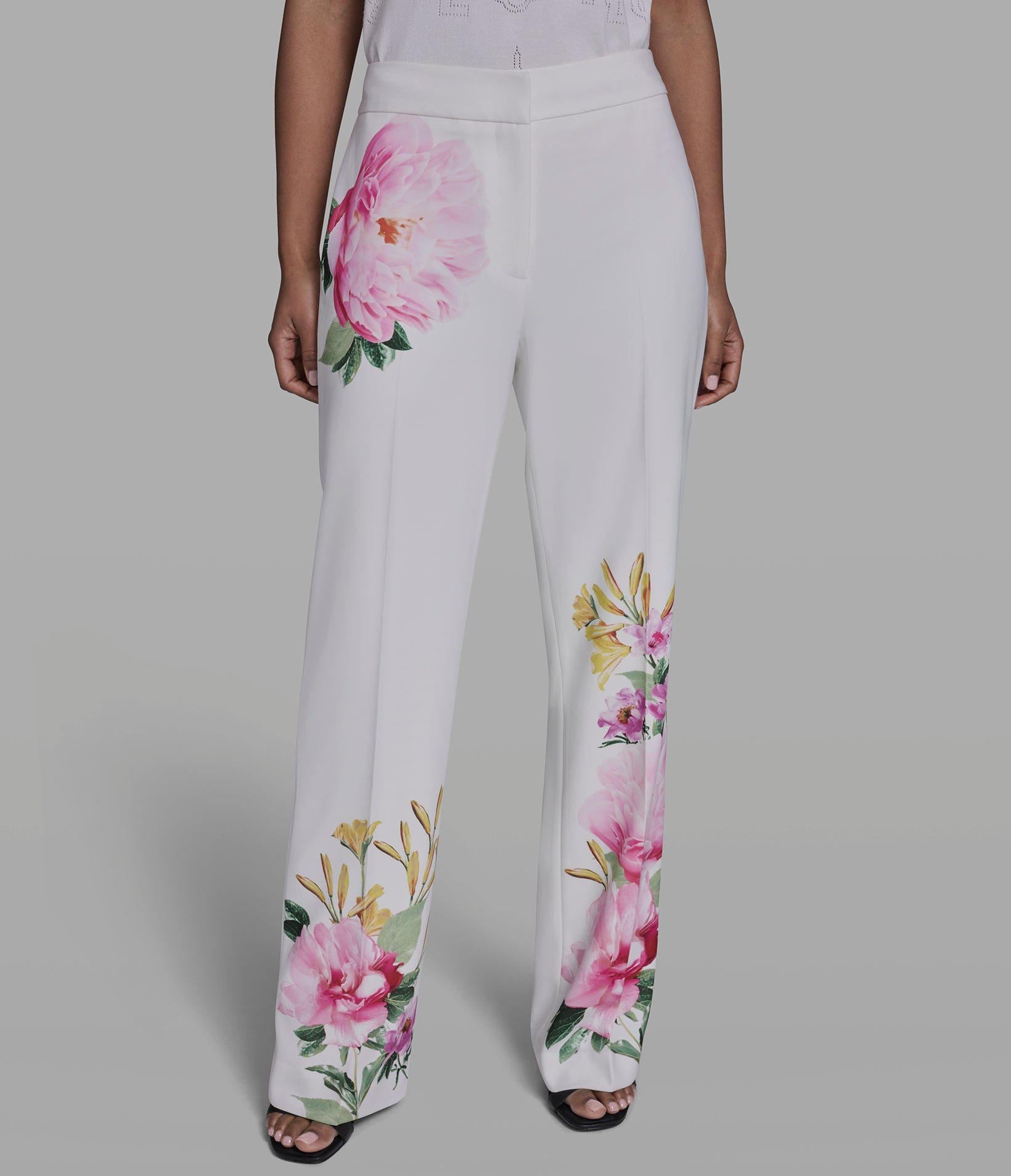 FLORAL STRAIGHT LEG PANT View 1 | New Women's Clothing FLORAL STRAIGHT LEG PANT View 1 | New Women's Clothing