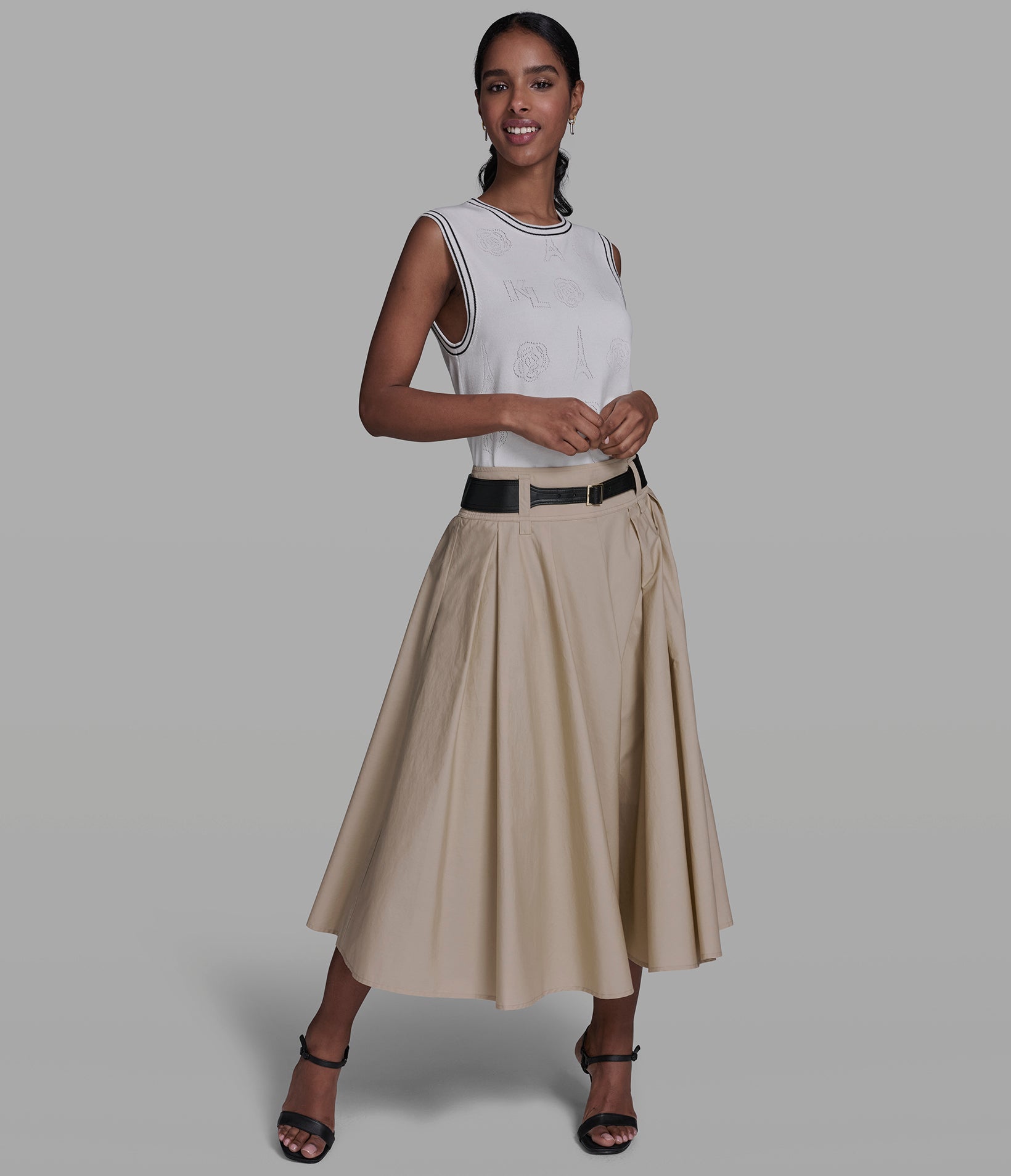 BELTED POPLIN MIDI SKIRT VIEW 5 | Women's Skirts BELTED POPLIN MIDI SKIRT VIEW 5 | Women's Skirts