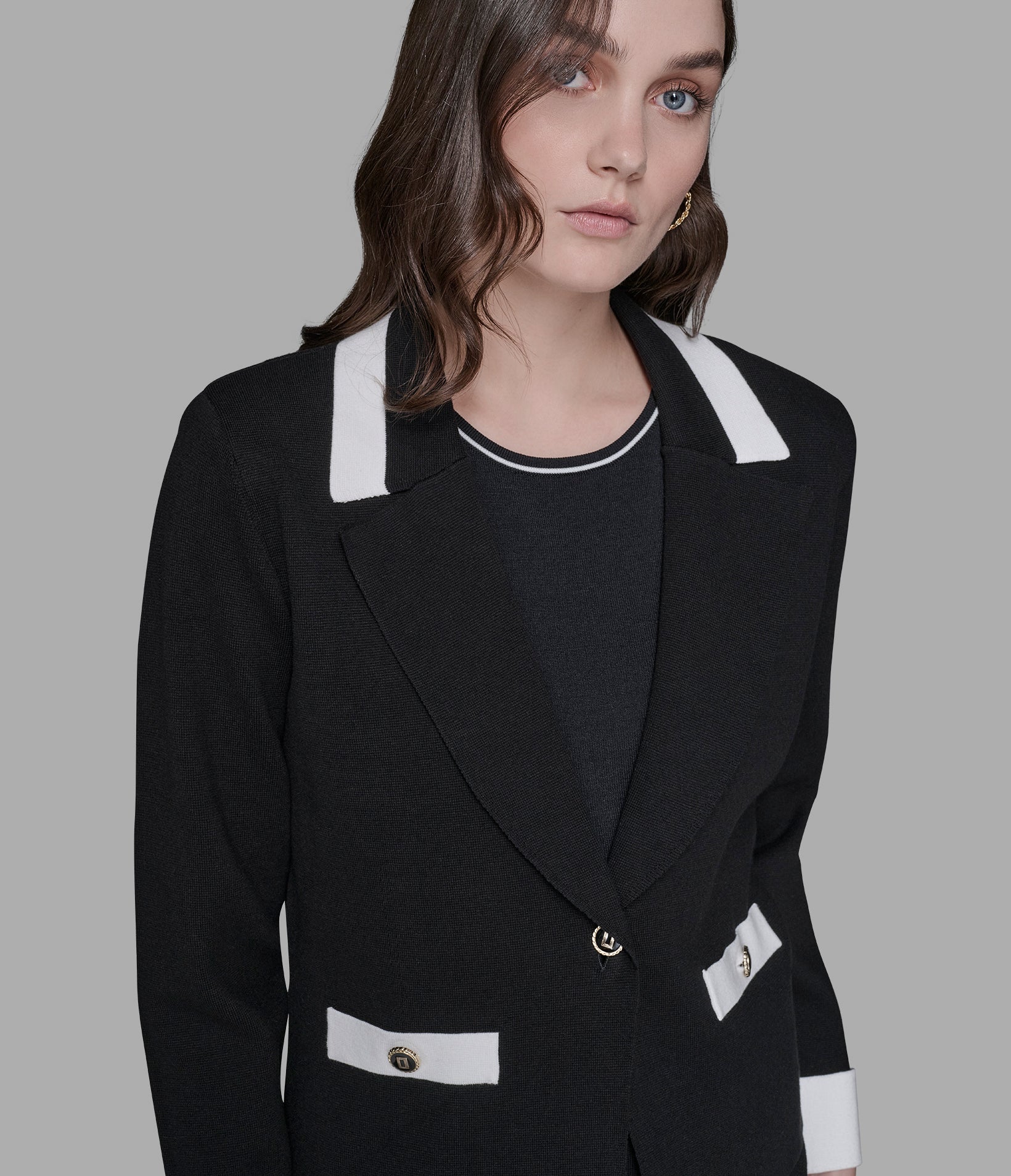 LONG SLEEVE KNIT BLAZER VIEW 5 | Jackets & Coats LONG SLEEVE KNIT BLAZER VIEW 5 | Jackets & Coats