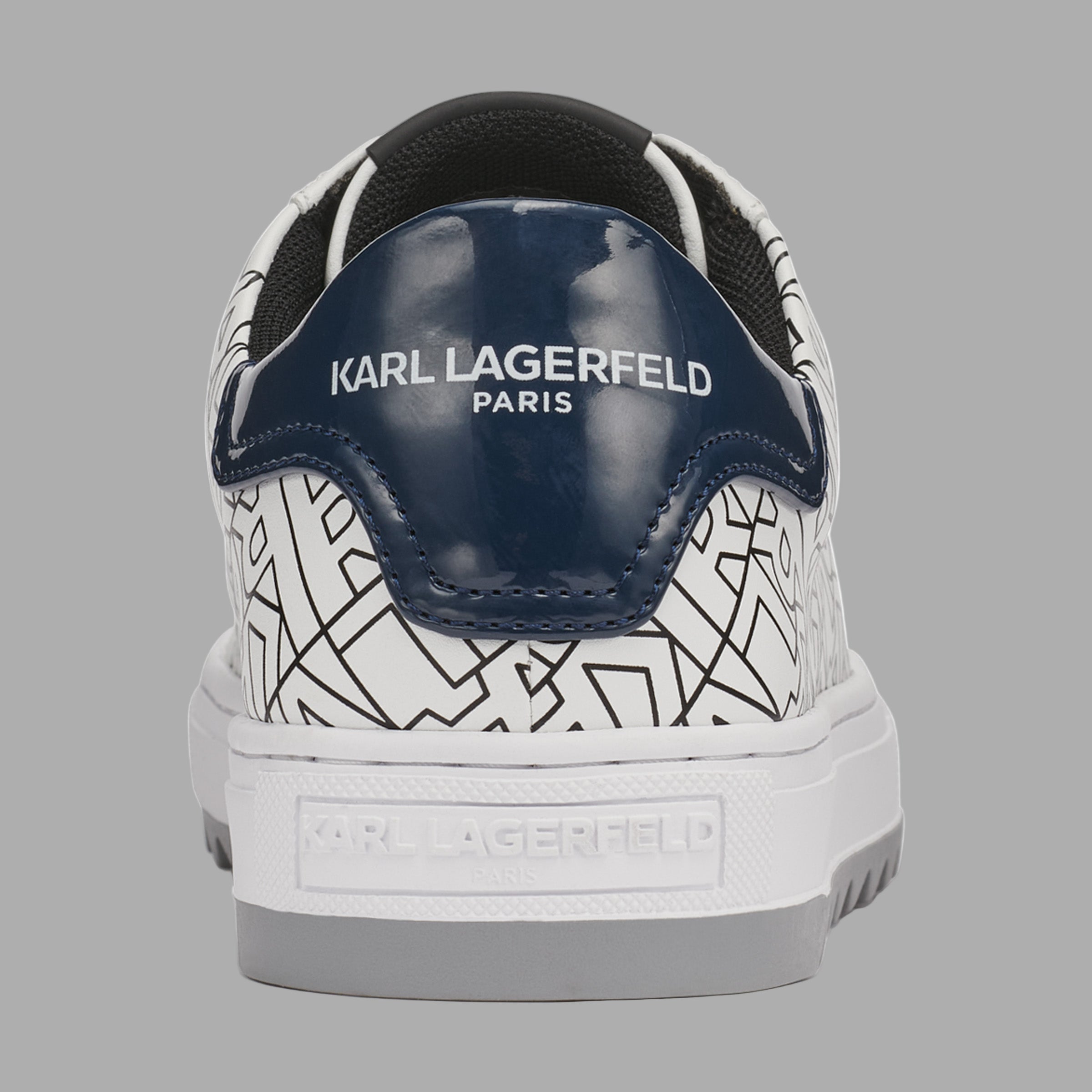 LEATHER SNEAKER WITH PATENT DETAILING AND SIDE LOGO VIEW 4 | Men's Shoes LEATHER SNEAKER WITH PATENT DETAILING AND SIDE LOGO VIEW 4 | Men's Shoes