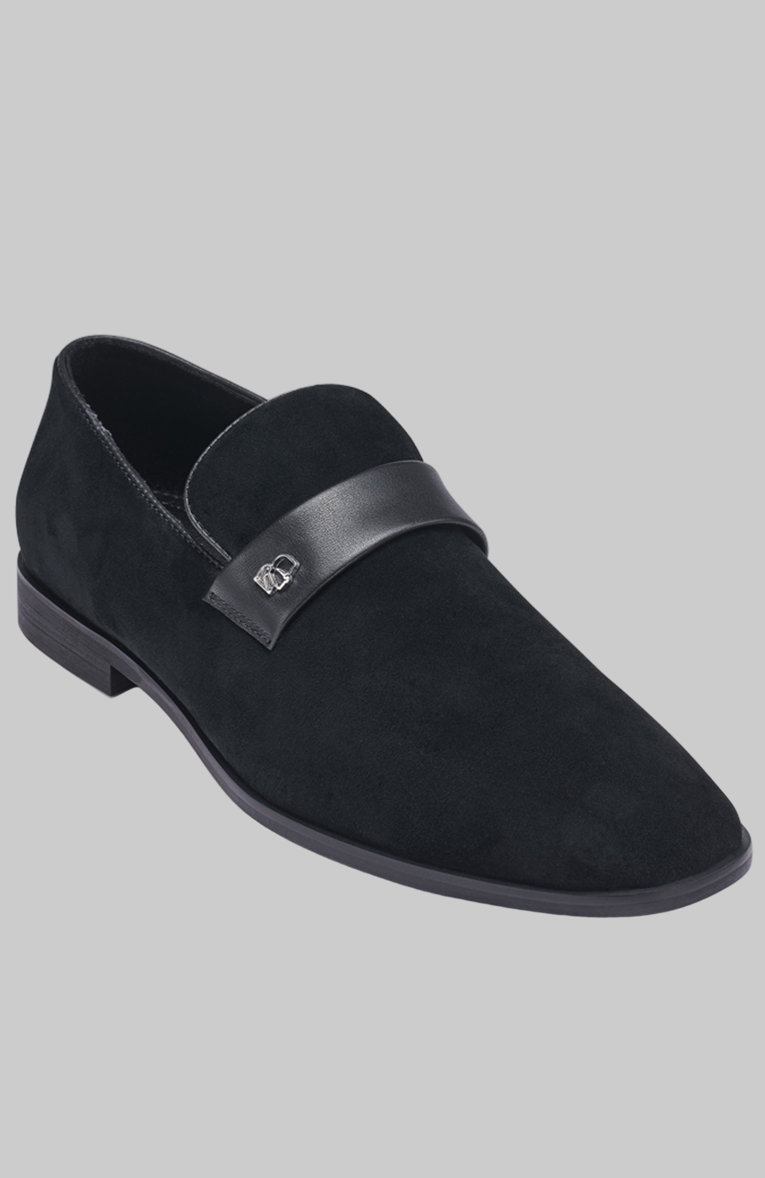 SUEDE EVENING LOAFER WITH LEATHER BAND View 2 | Men's Shoes SUEDE EVENING LOAFER WITH LEATHER BAND View 2 | Men's Shoes