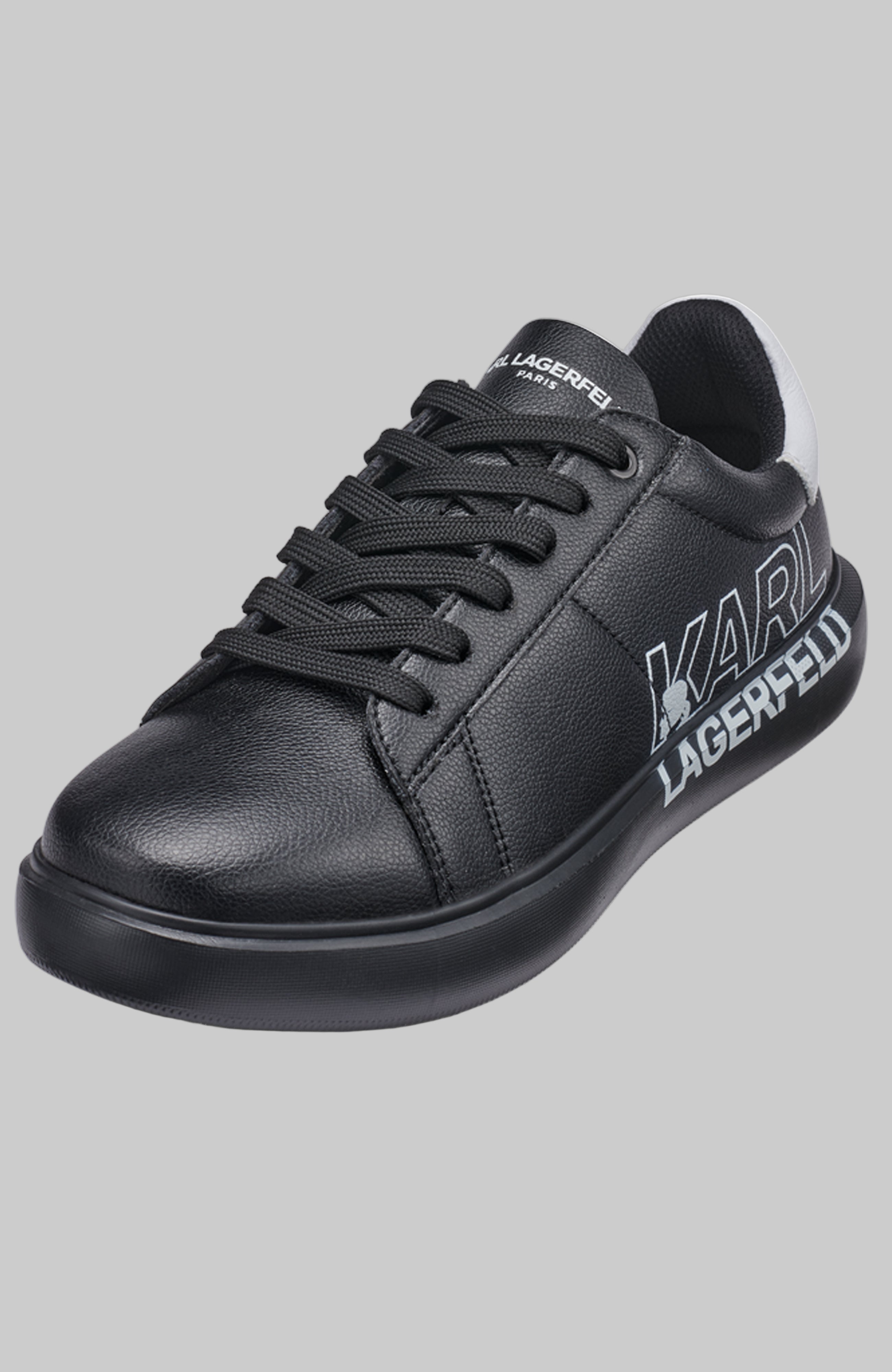 LEATHER SNEAKER WITH KARL LOGO View 2 | Men's Shoes LEATHER SNEAKER WITH KARL LOGO View 2 | Men's Shoes