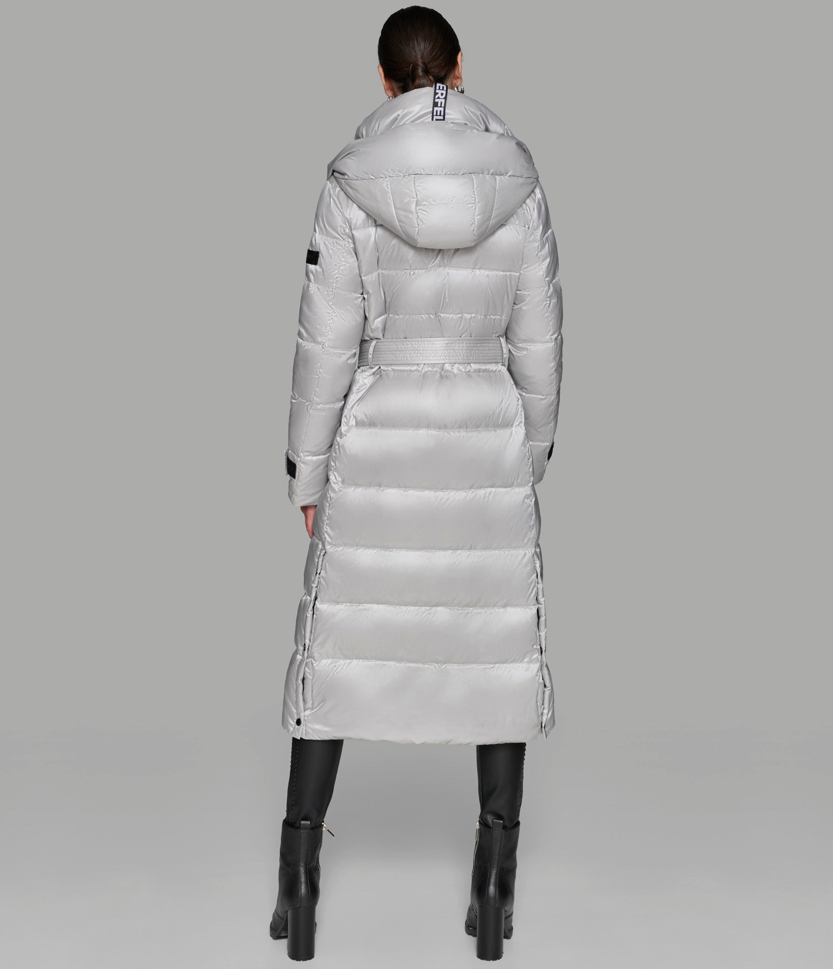 CONTRAST MAXI BELTED LONG PUFFER View 2 | Women's Sale CONTRAST MAXI BELTED LONG PUFFER View 2 | Women's Sale