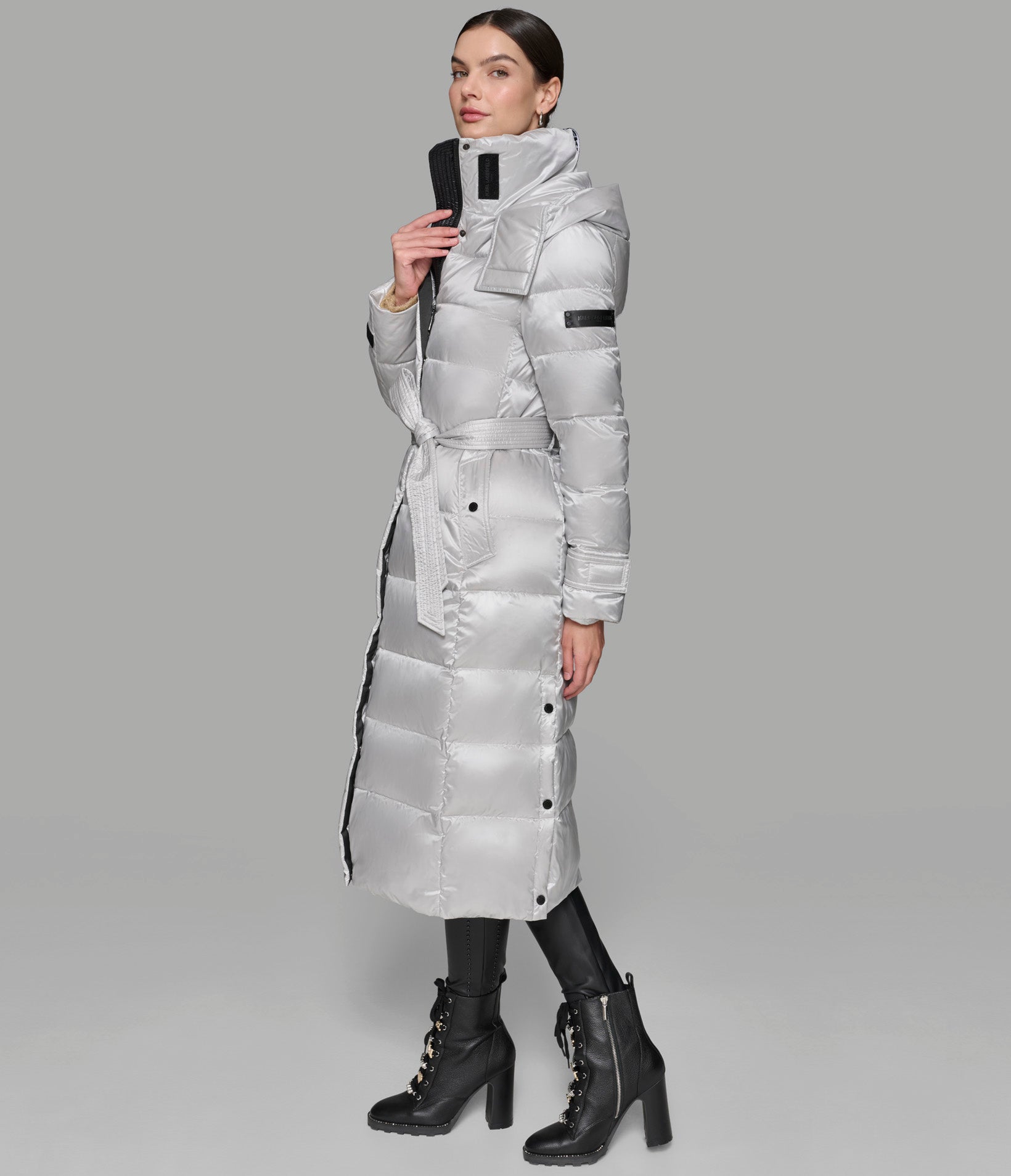 CONTRAST MAXI BELTED LONG PUFFER VIEW 5 | Women's Sale CONTRAST MAXI BELTED LONG PUFFER VIEW 5 | Women's Sale