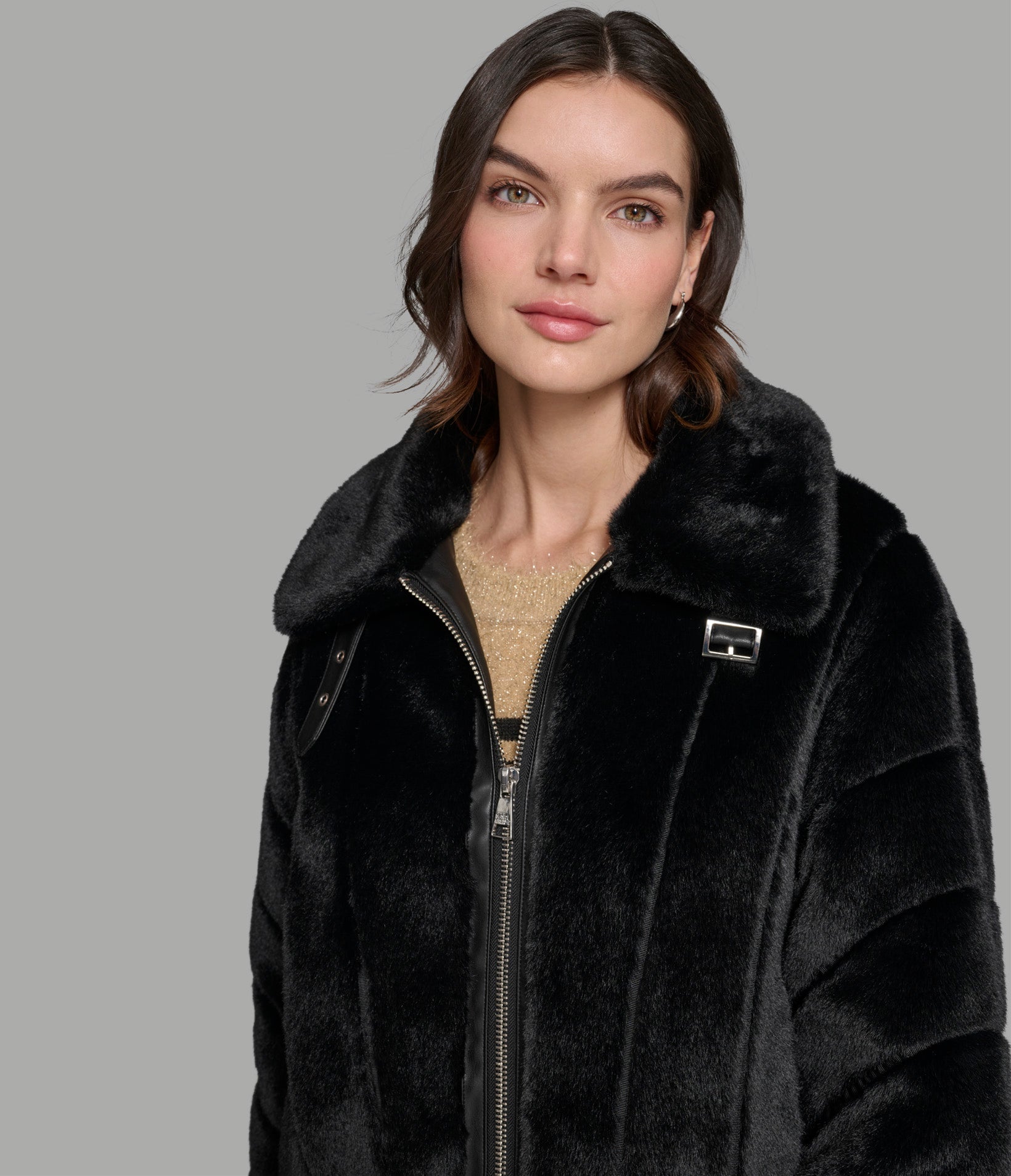 CHANNEL FAUX MINK AND PU BOMBER VIEW 6 | Jackets & Coats CHANNEL FAUX MINK AND PU BOMBER VIEW 6 | Jackets & Coats