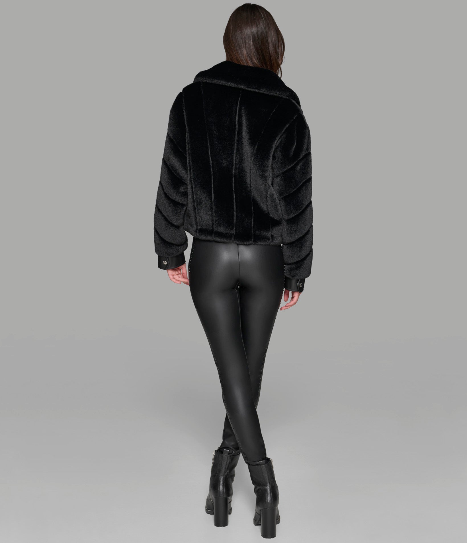 CHANNEL FAUX MINK AND PU BOMBER View 2 | Jackets & Coats CHANNEL FAUX MINK AND PU BOMBER View 2 | Jackets & Coats