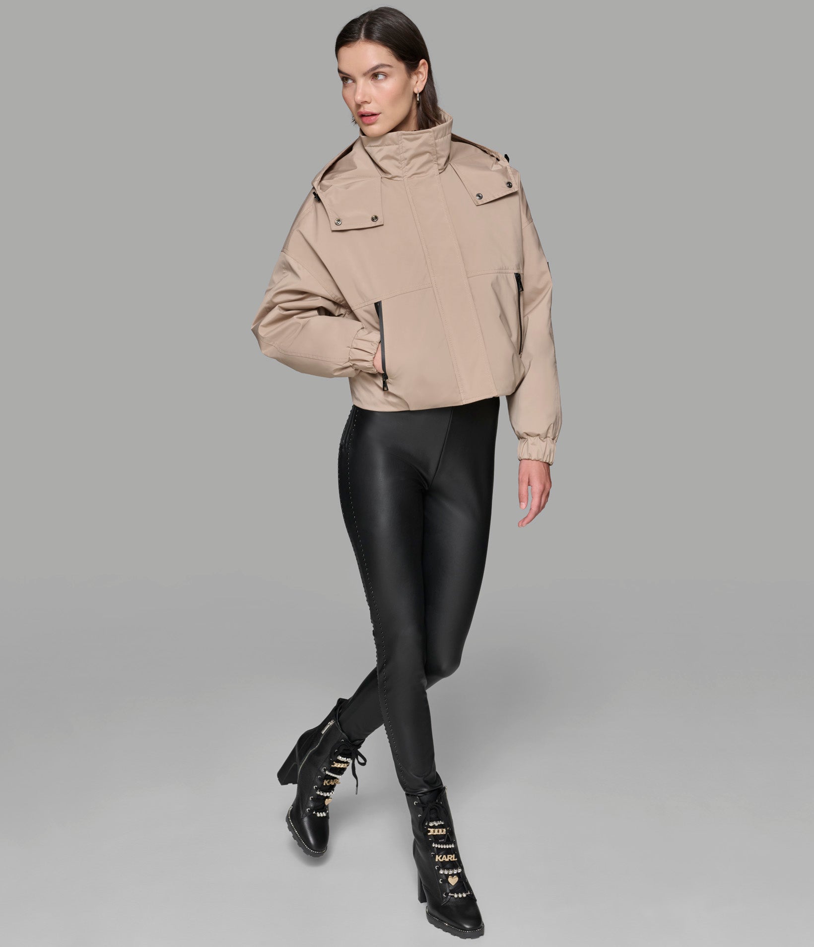 CROPPED LOGO BOMBER VIEW 7 | Jackets & Coats CROPPED LOGO BOMBER VIEW 7 | Jackets & Coats