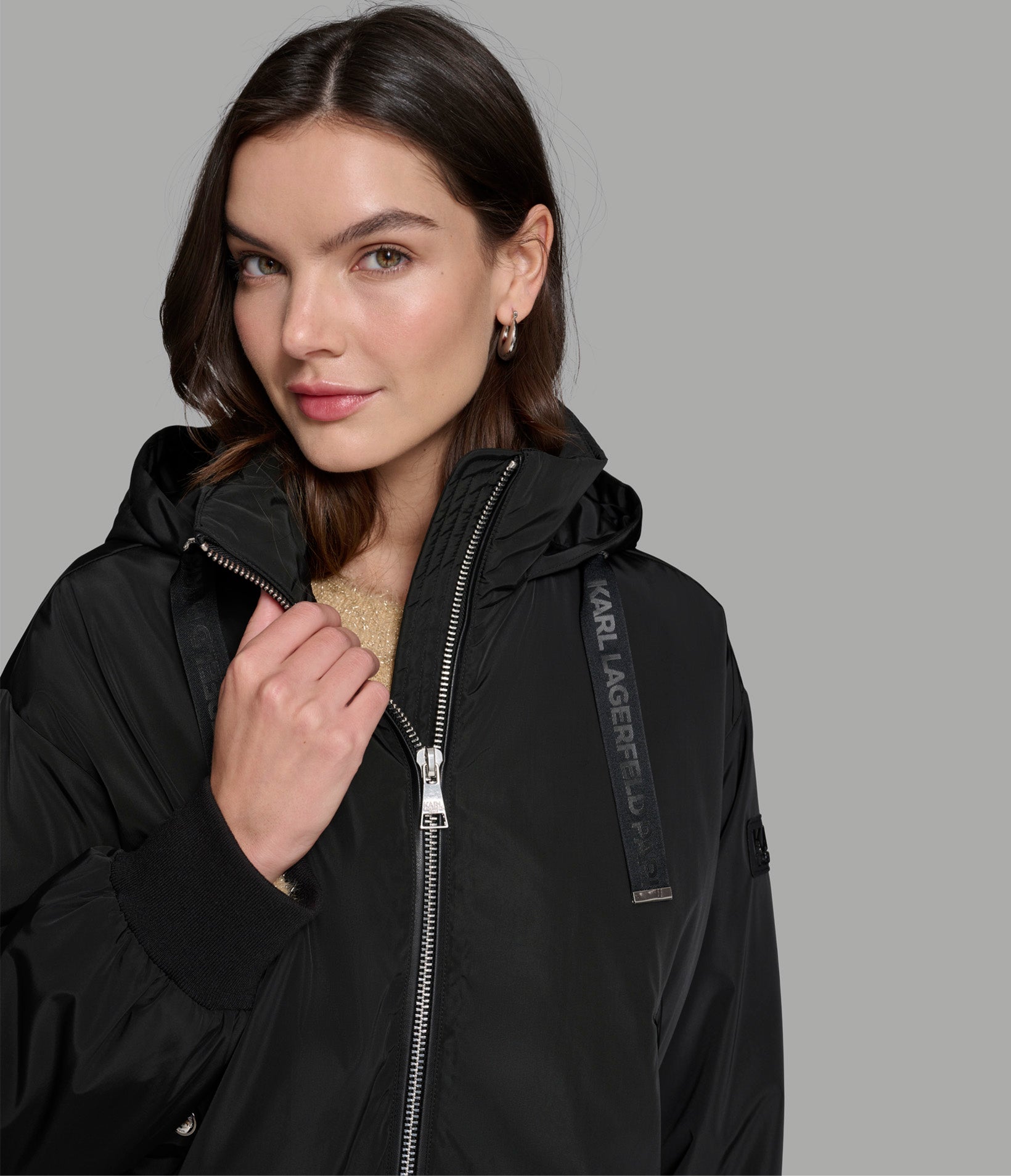 CROPPED LOGO BOMBER JACKET VIEW 4 | Best Sellers Shop CROPPED LOGO BOMBER JACKET VIEW 4 | Best Sellers Shop