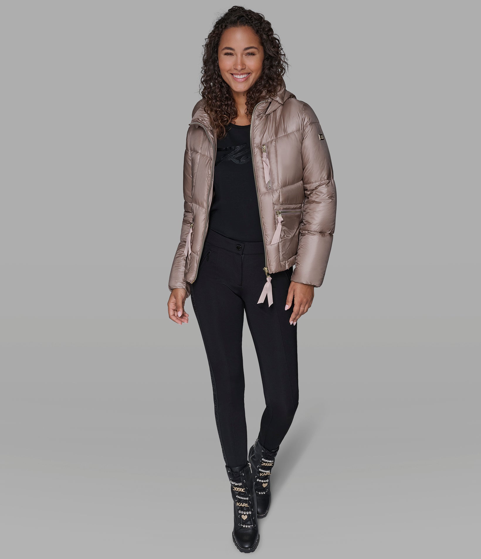 SHORT HOODED PUFFER VIEW 3 | Jackets & Coats SHORT HOODED PUFFER VIEW 3 | Jackets & Coats