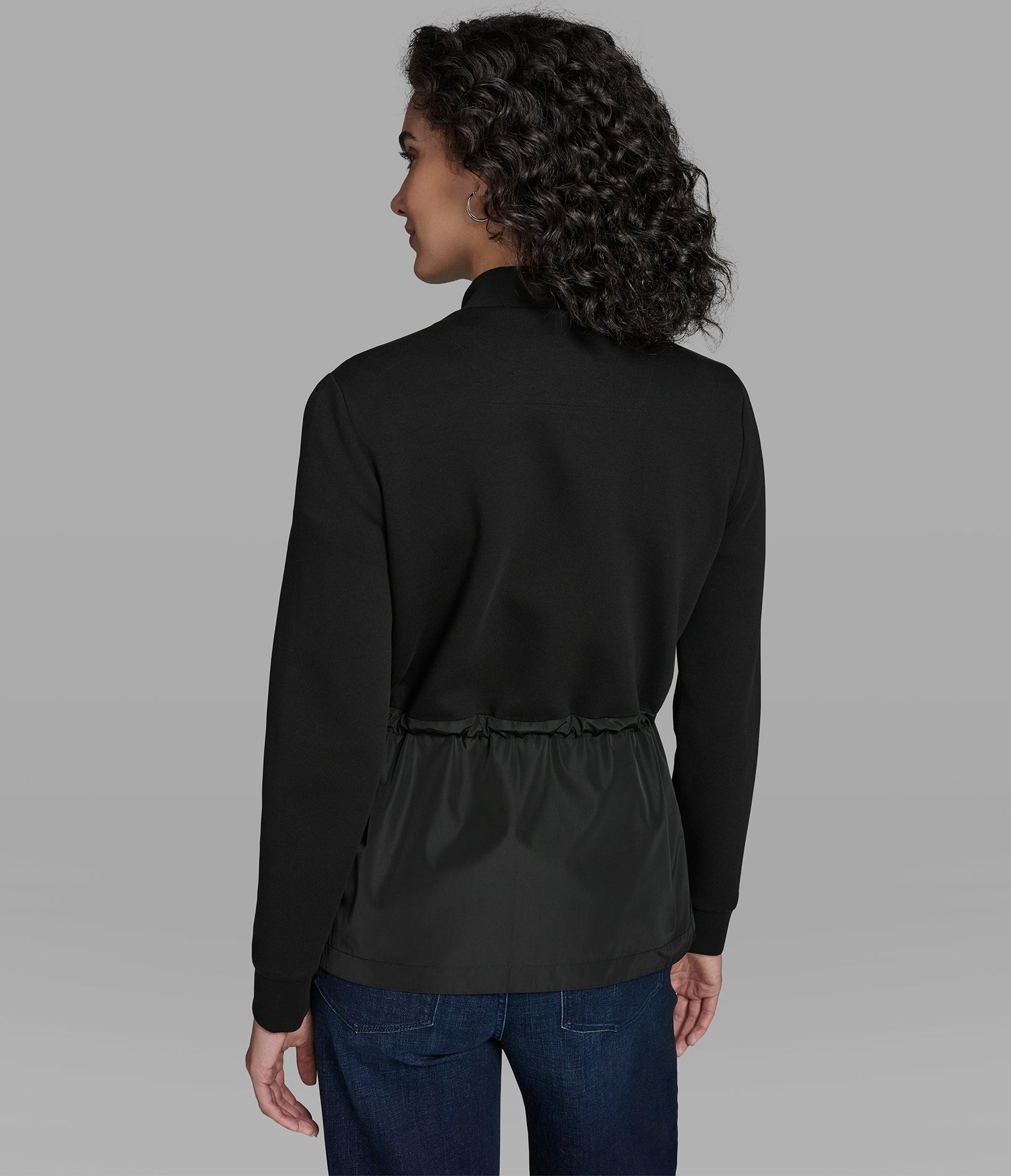 MIXED MEDIA QUILTED JACKET VIEW 5 MIXED MEDIA QUILTED JACKET VIEW 5