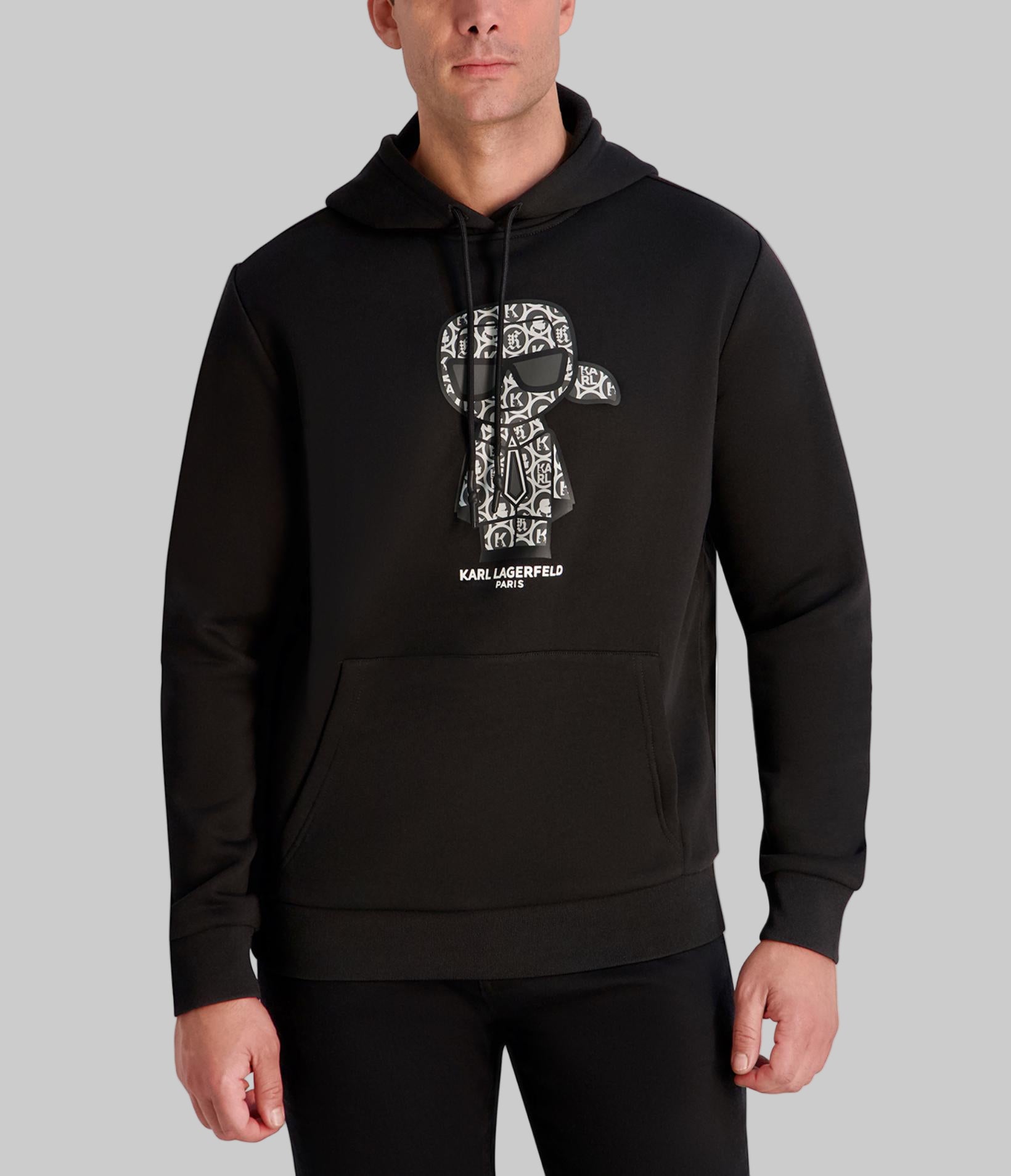 MONOGRAM KARL FLEECE HOODIE View 1 | MEN'S FALL COLLECTION MONOGRAM KARL FLEECE HOODIE View 1 | MEN'S FALL COLLECTION