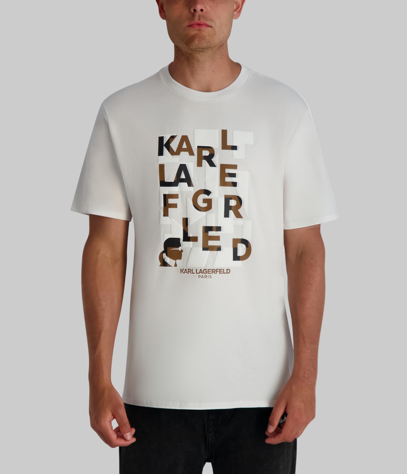 KARL STACKED LOGO TEE View 1 | Men's Tees & Polos KARL STACKED LOGO TEE View 1 | Men's Tees & Polos