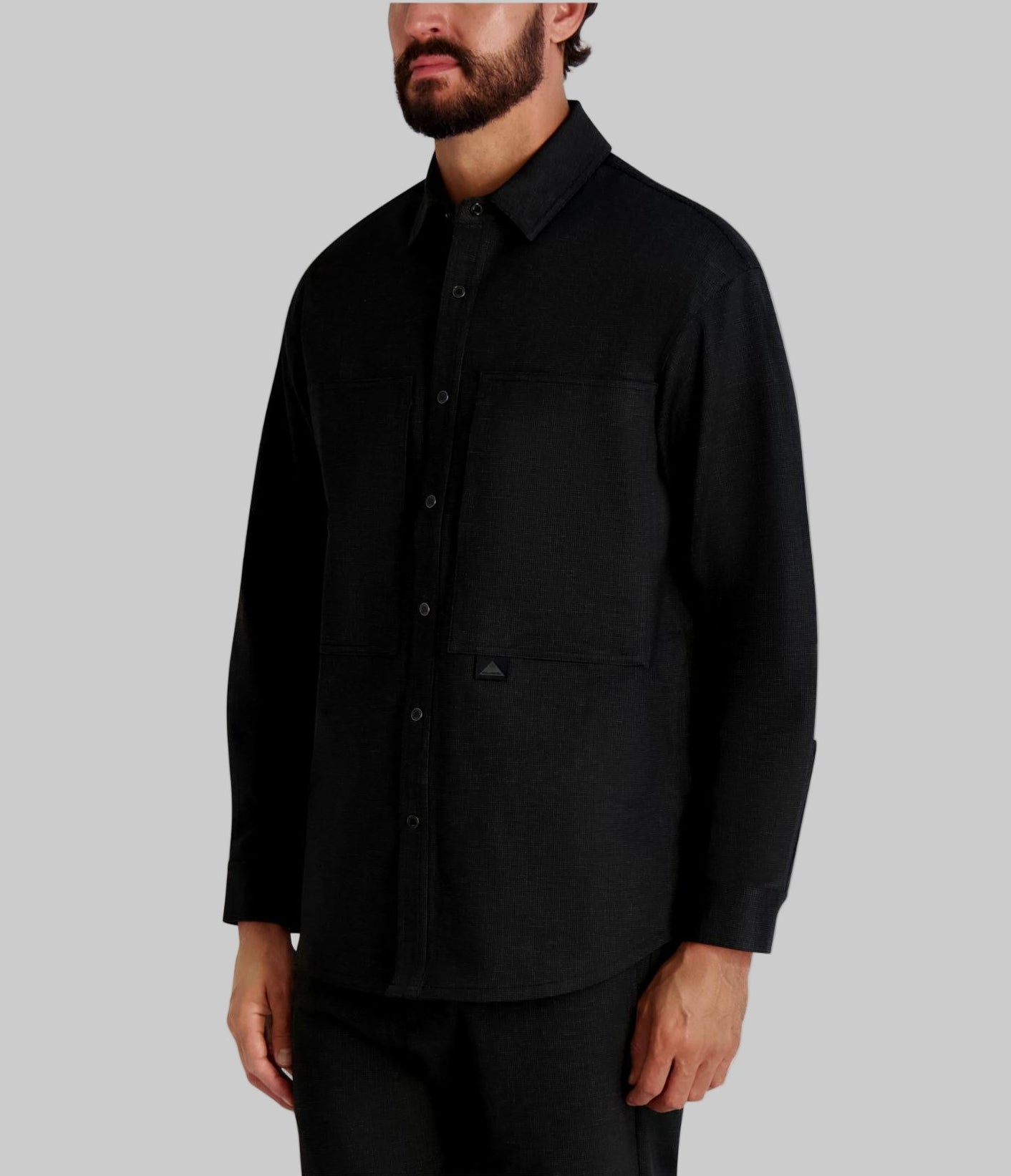 HOUNDSTOOTH UTILITY SHIRT JACKET VIEW 3 | Men's Clothing HOUNDSTOOTH UTILITY SHIRT JACKET VIEW 3 | Men's Clothing