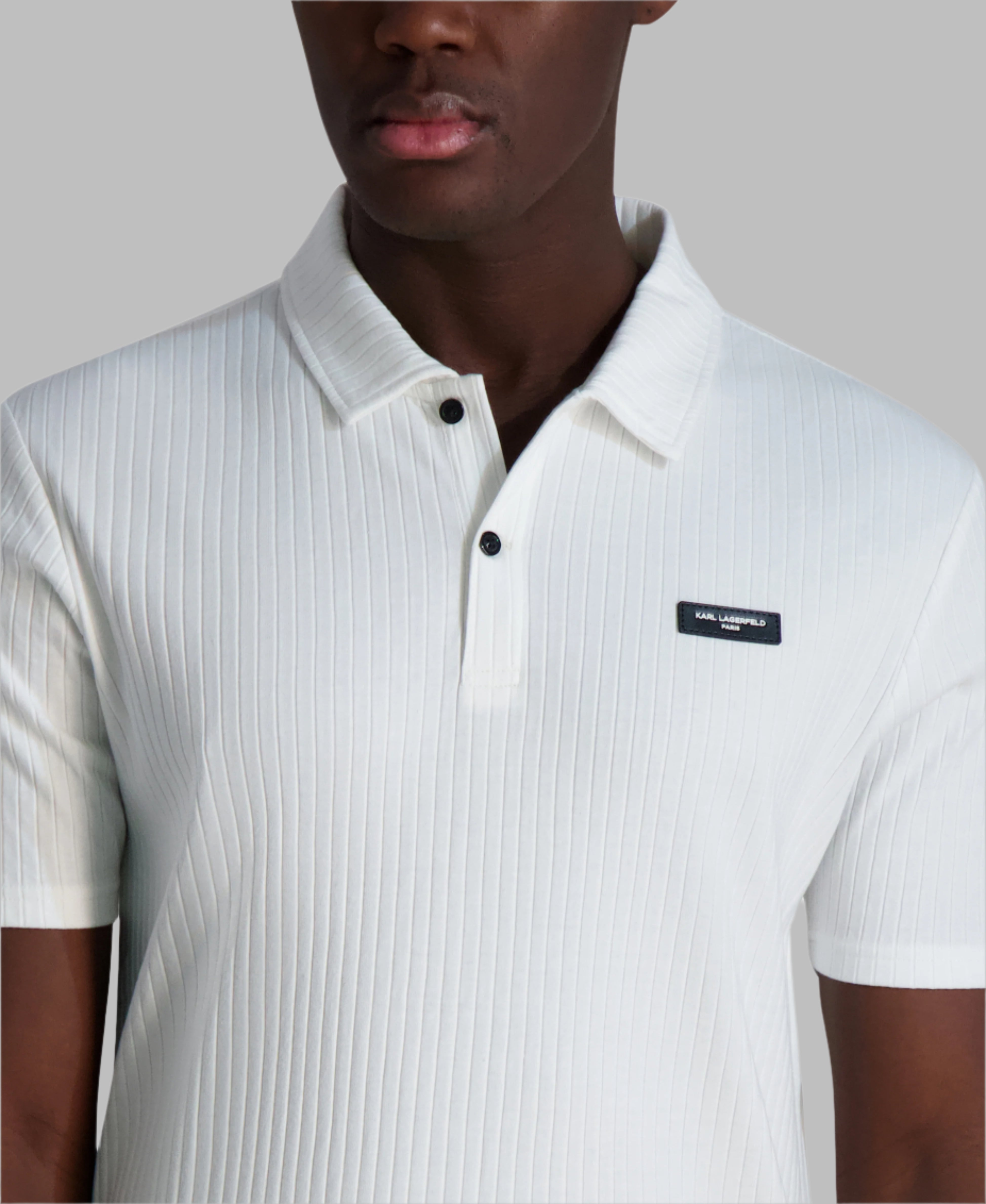 RIBBED DROP NEEDLE POLO SHIRT VIEW 5 | Men's Sale RIBBED DROP NEEDLE POLO SHIRT VIEW 5 | Men's Sale