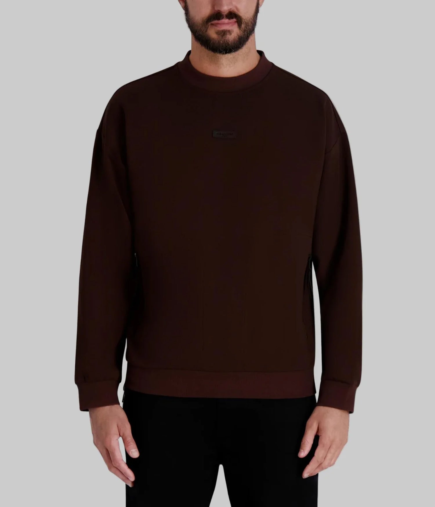 CREW NECK SWEATSHIRT WITH PATCH LOGO View 1 | Men's Matching Sets Shop CREW NECK SWEATSHIRT WITH PATCH LOGO View 1 | Men's Matching Sets Shop