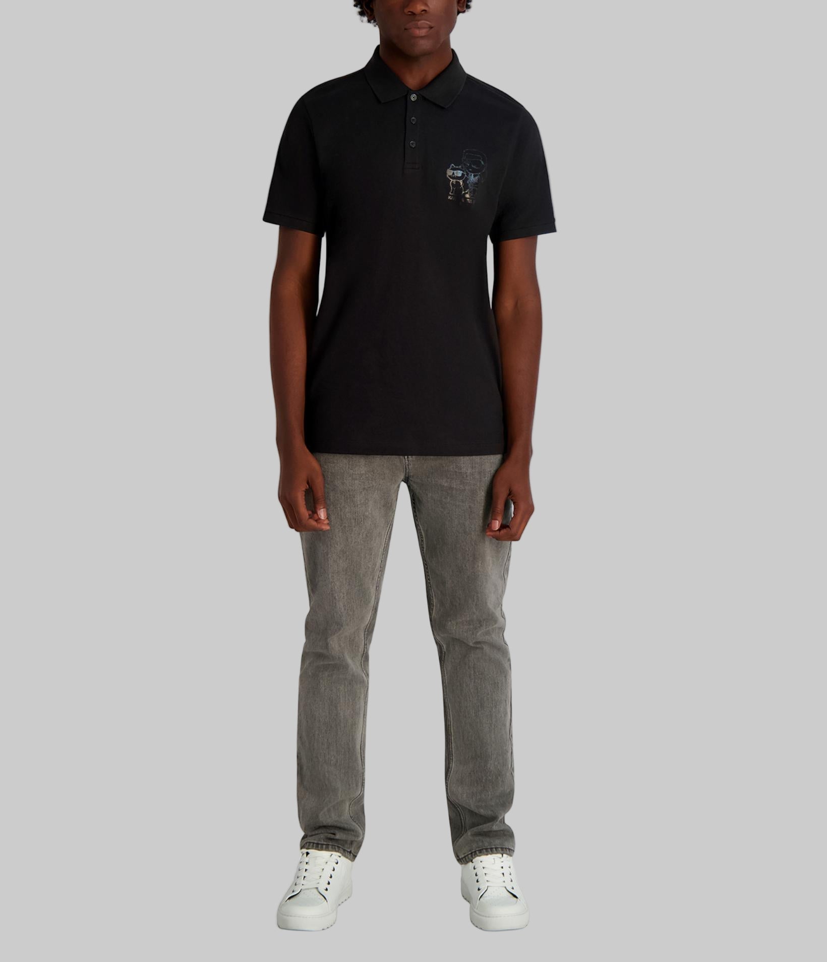 PIQUE POLO WITH PRINTED KARL AND CHOUPETTE VIEW 5 | Men's Clothing PIQUE POLO WITH PRINTED KARL AND CHOUPETTE VIEW 5 | Men's Clothing