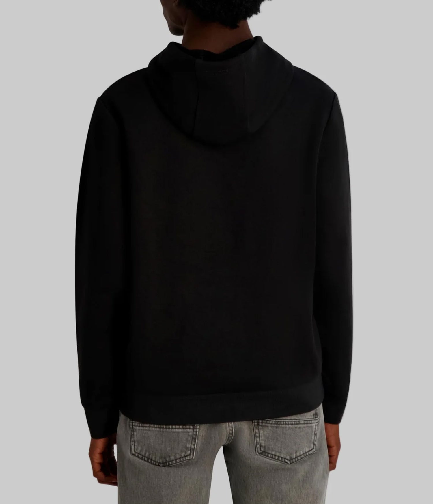 FAUX EMBROIDERED LOGO HOODIE View 2 | Men's Clothing FAUX EMBROIDERED LOGO HOODIE View 2 | Men's Clothing