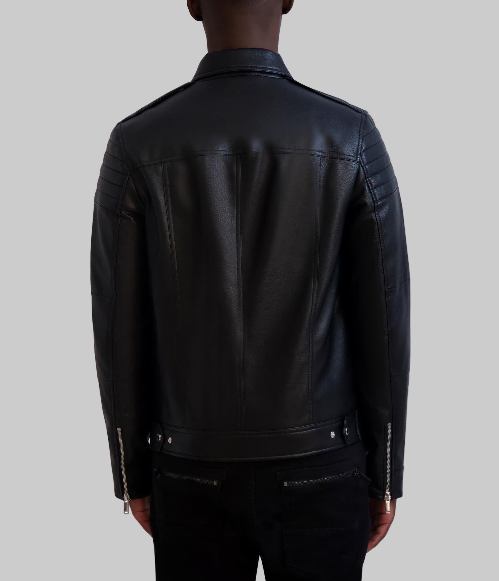 COLLARED LEATHER JACKET View 2 | Men's Coats & Jackets COLLARED LEATHER JACKET View 2 | Men's Coats & Jackets