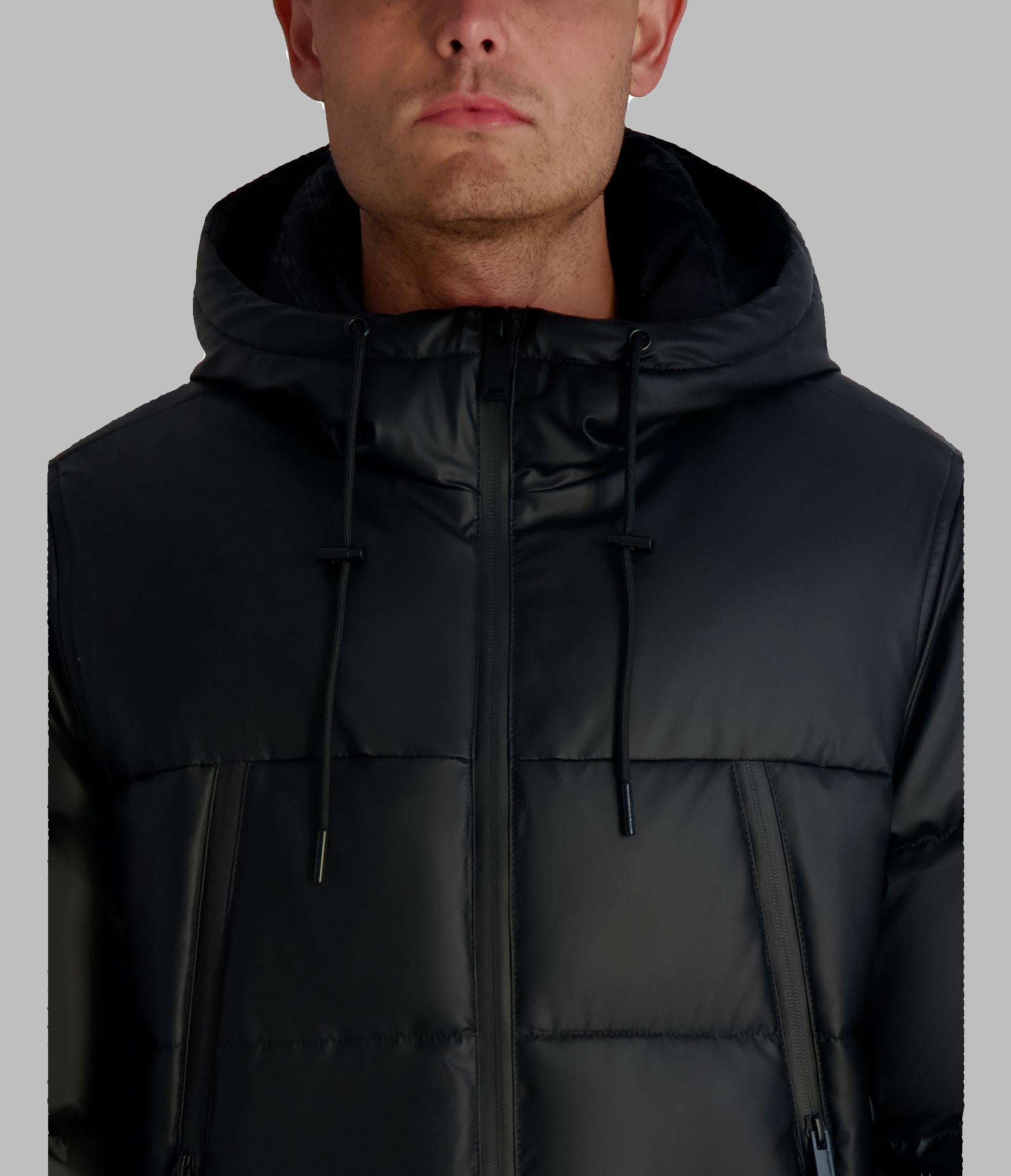 MID WEIGHT HOODED PUFFER WITH POCKETS VIEW 5 | Men's Clearance MID WEIGHT HOODED PUFFER WITH POCKETS VIEW 5 | Men's Clearance