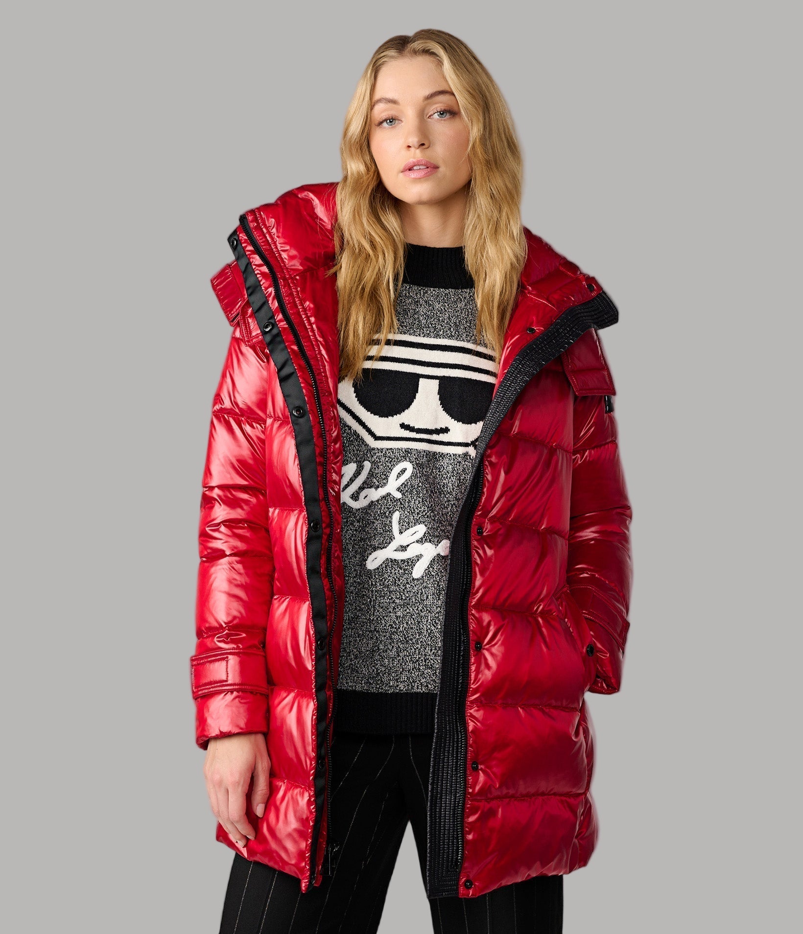 CONTRAST BELTED SHORT PUFFER View 1 | Women's Sale CONTRAST BELTED SHORT PUFFER View 1 | Women's Sale