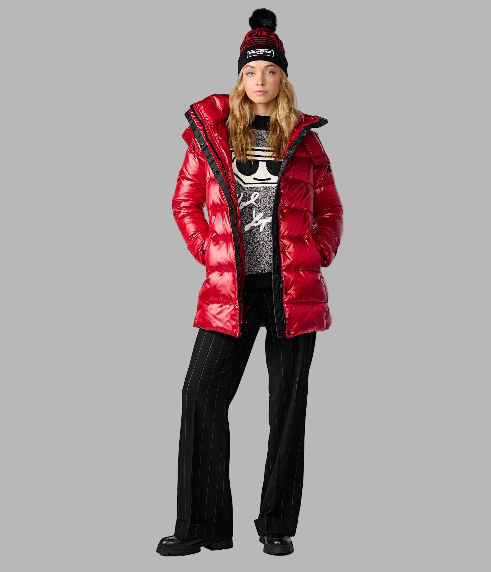 CONTRAST BELTED SHORT PUFFER VIEW 3 | Jackets & Coats CONTRAST BELTED SHORT PUFFER VIEW 3 | Jackets & Coats