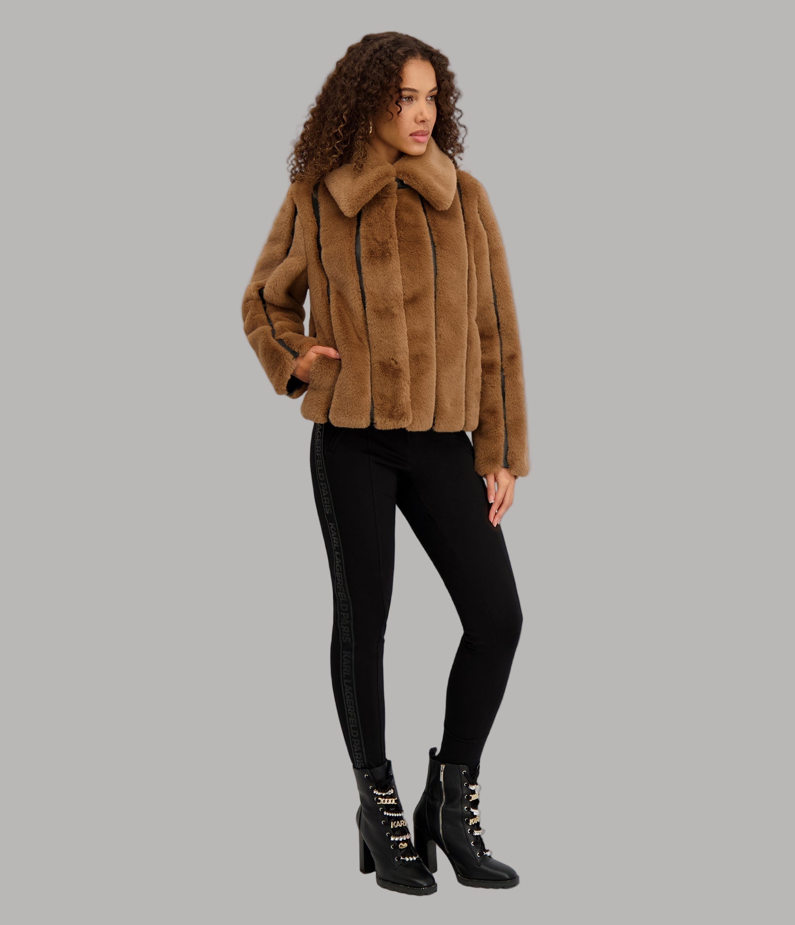CROPPED FAUX MINK JACKET VIEW 4 | Jackets & Coats CROPPED FAUX MINK JACKET VIEW 4 | Jackets & Coats