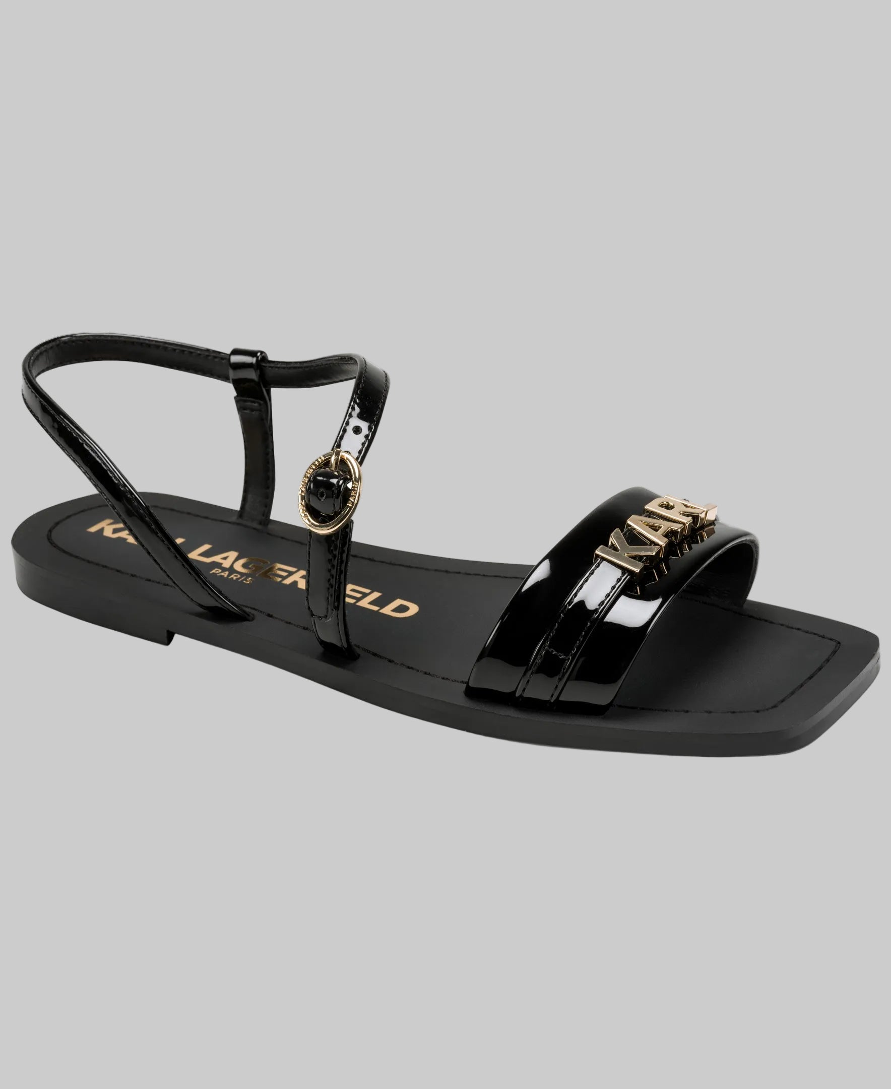 MIRAM SANDAL WITH GOLD KARL LOGO View 2 | Women's Sandals MIRAM SANDAL WITH GOLD KARL LOGO View 2 | Women's Sandals
