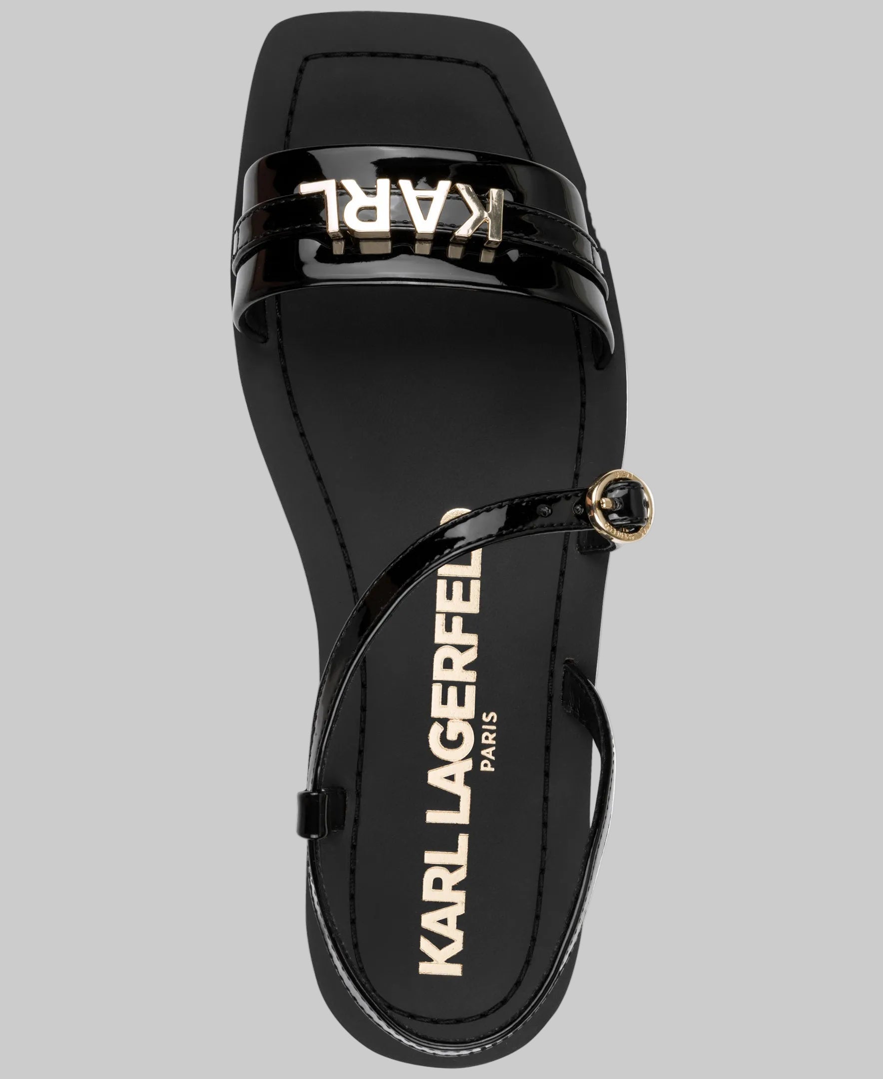 MIRAM SANDAL WITH GOLD KARL LOGO VIEW 4 | Women's Sandals MIRAM SANDAL WITH GOLD KARL LOGO VIEW 4 | Women's Sandals