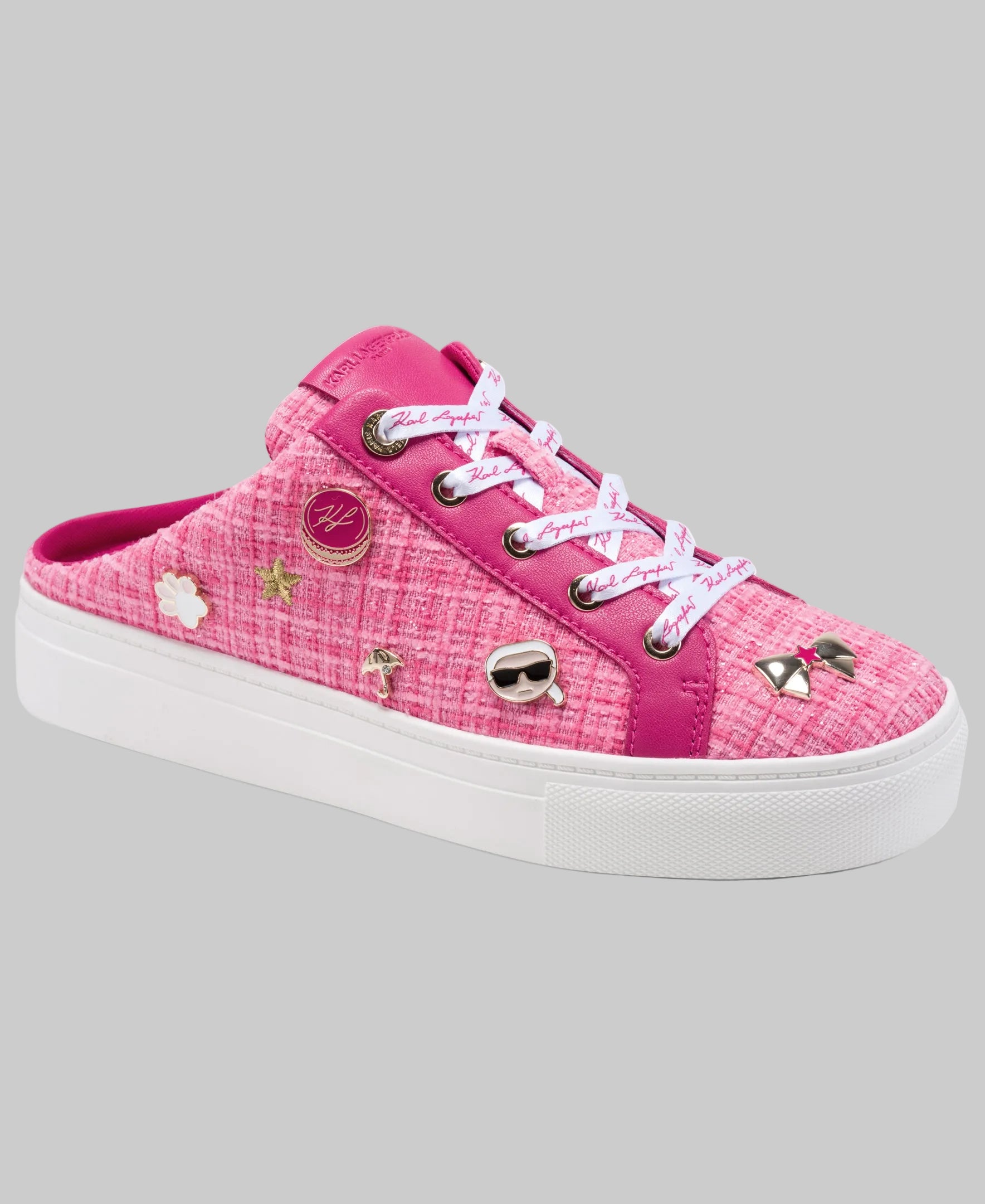 CAMBRIA TWEED MULE WITH PINS View 2 | Women's Sneakers