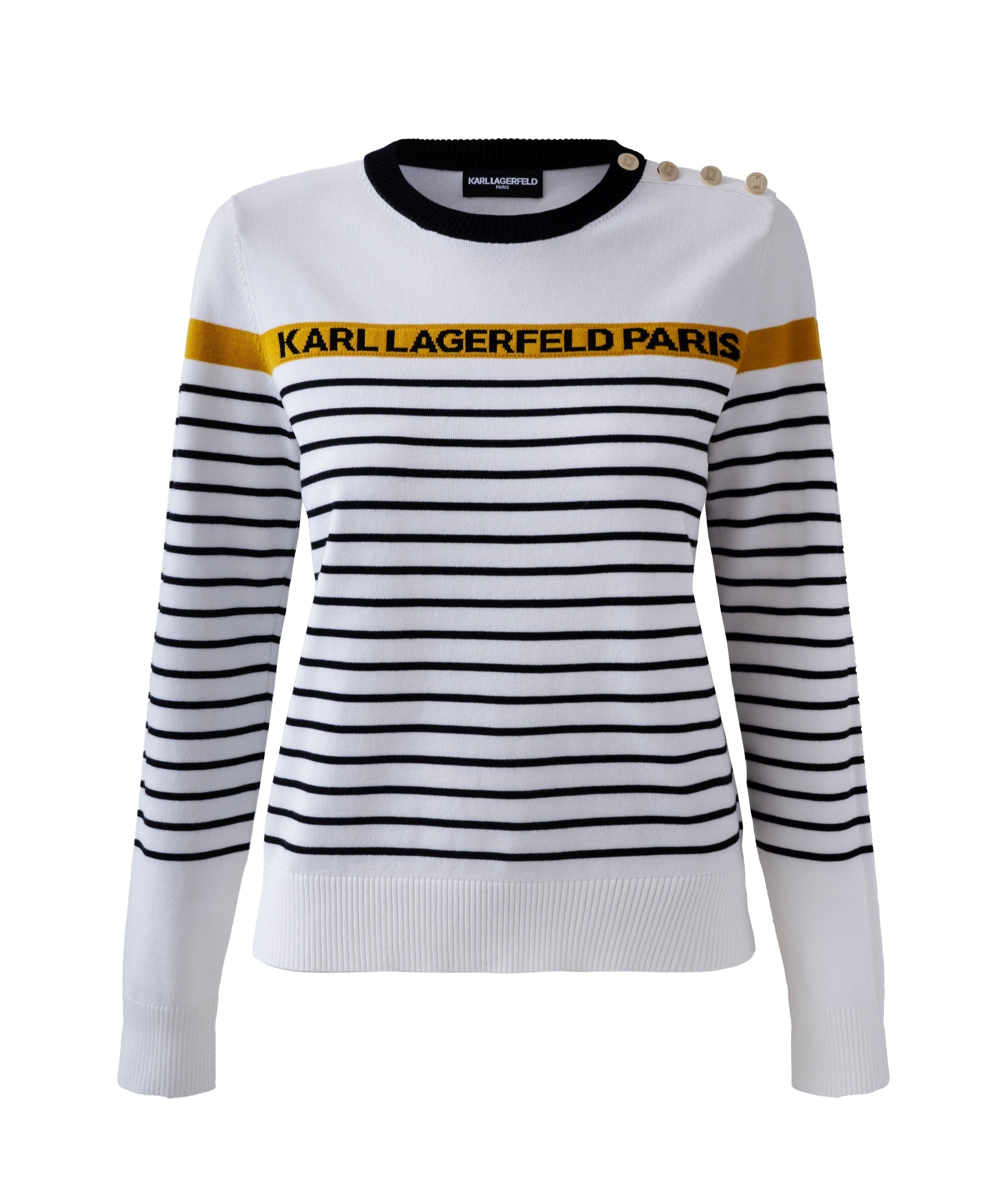 STRIPED LOGO SWEATER View 2