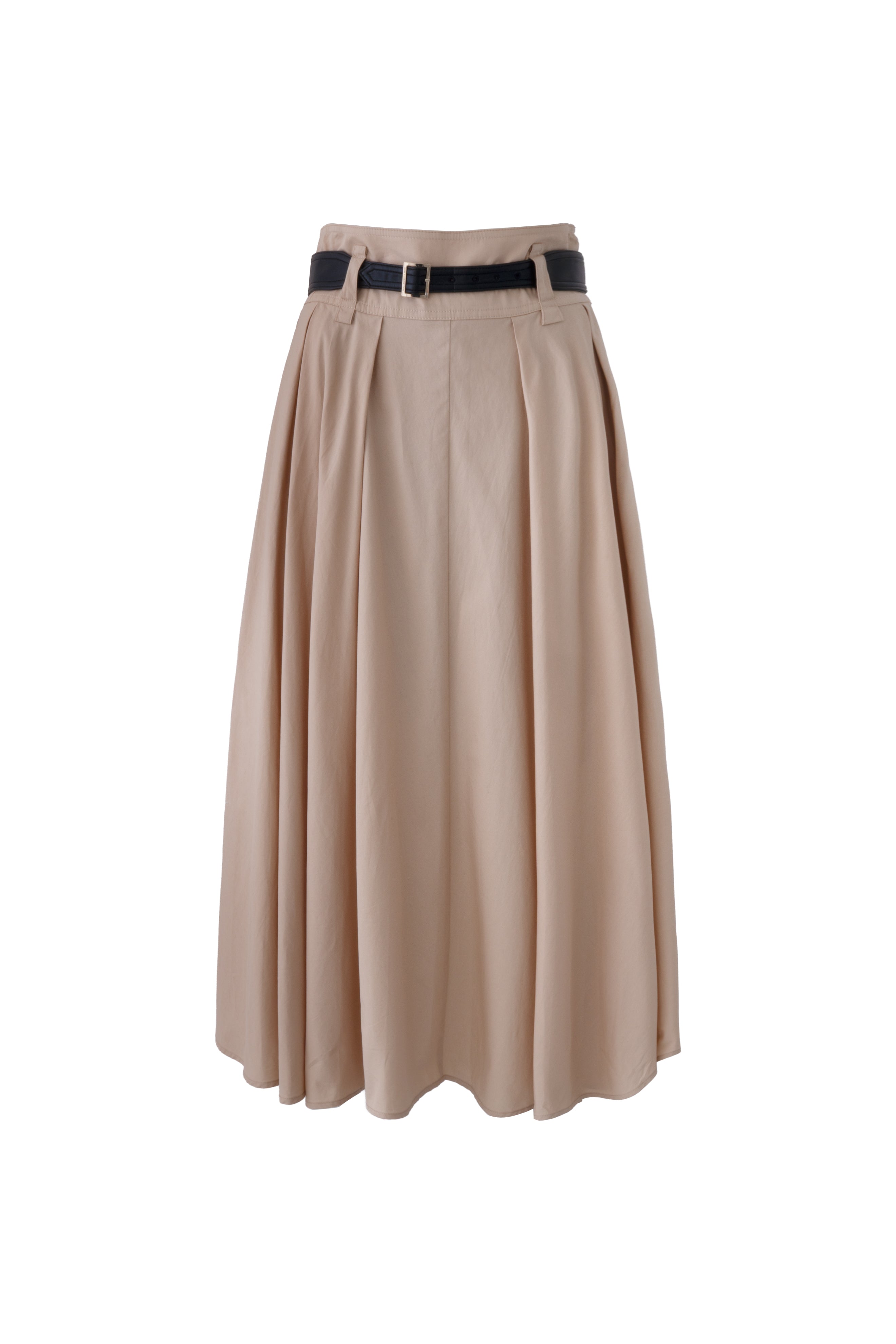 BELTED POPLIN MIDI SKIRT View 2 | Products