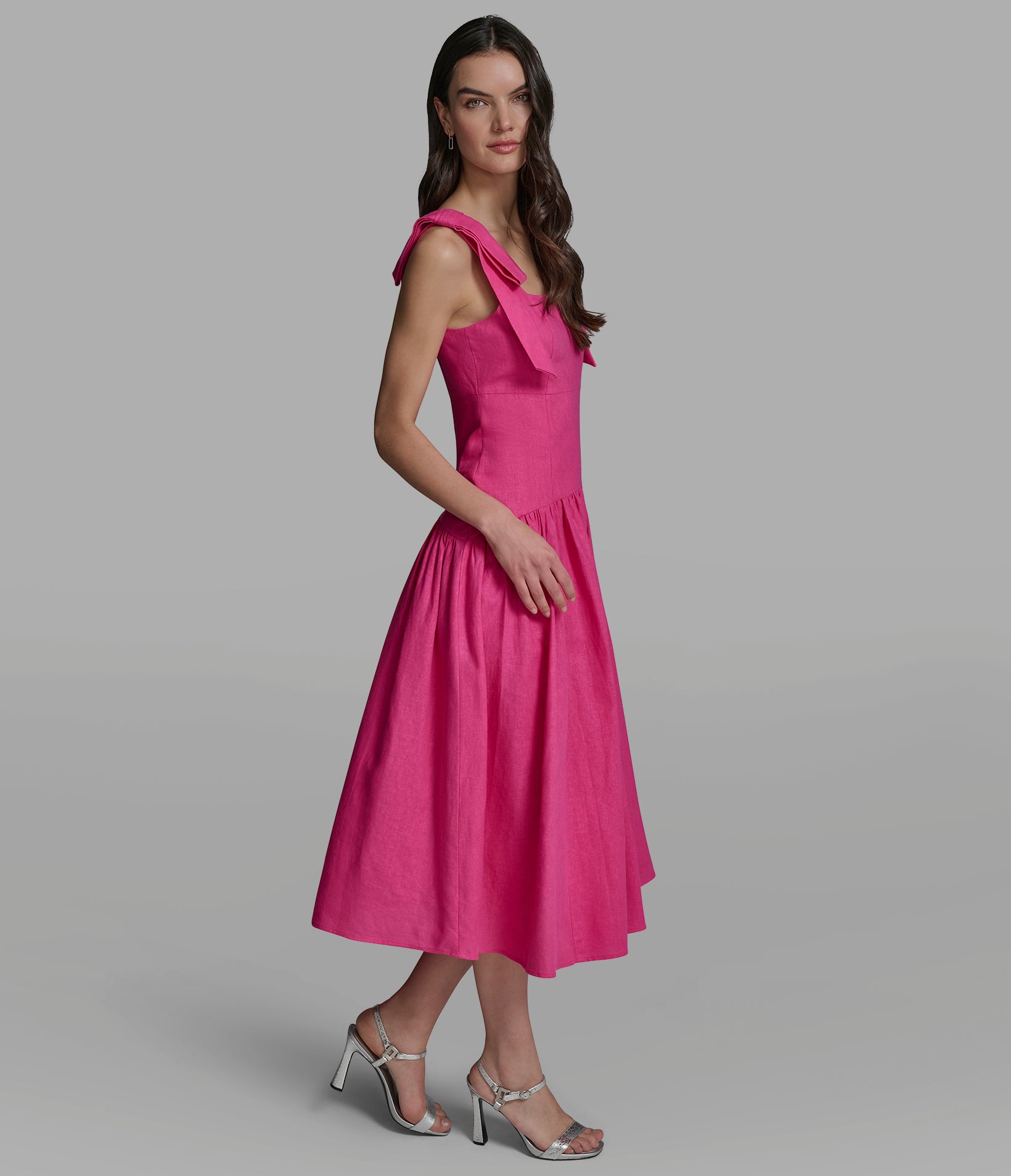 BOW STRAP MIDI DRESS VIEW 3 | Women's Dresses & Jumpsuits