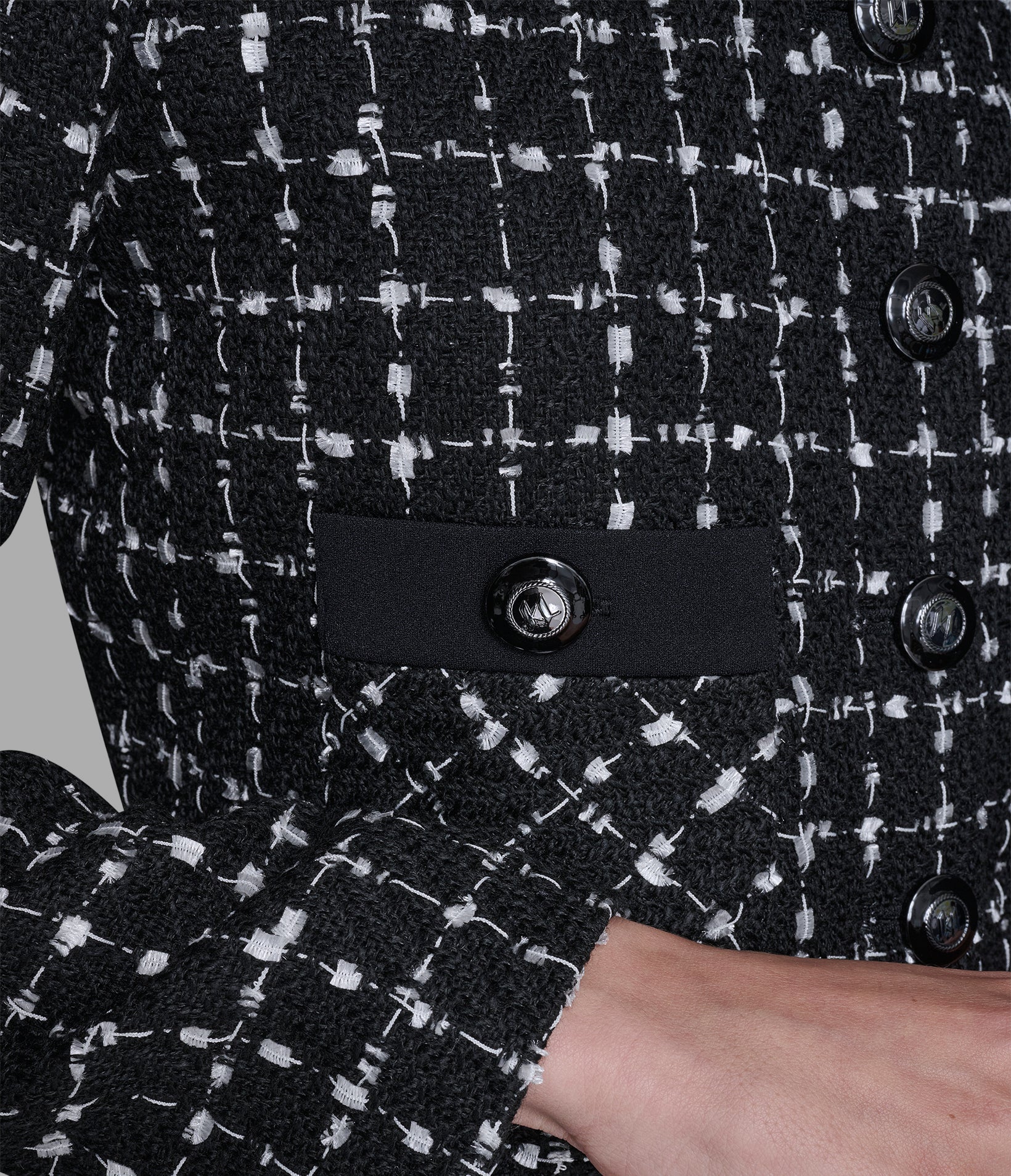 CROPPED TWEED CO-ORD JACKET VIEW 5 | Jackets & Coats