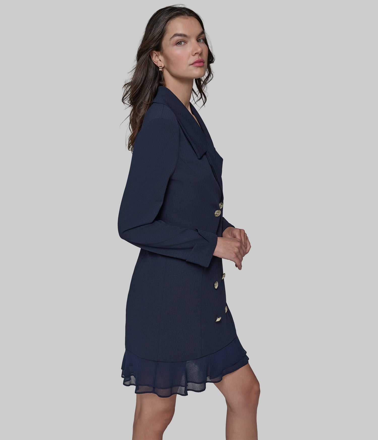 DOUBLE-BREASTED BLAZER DRESS VIEW 3 | Women's Dresses & Jumpsuits