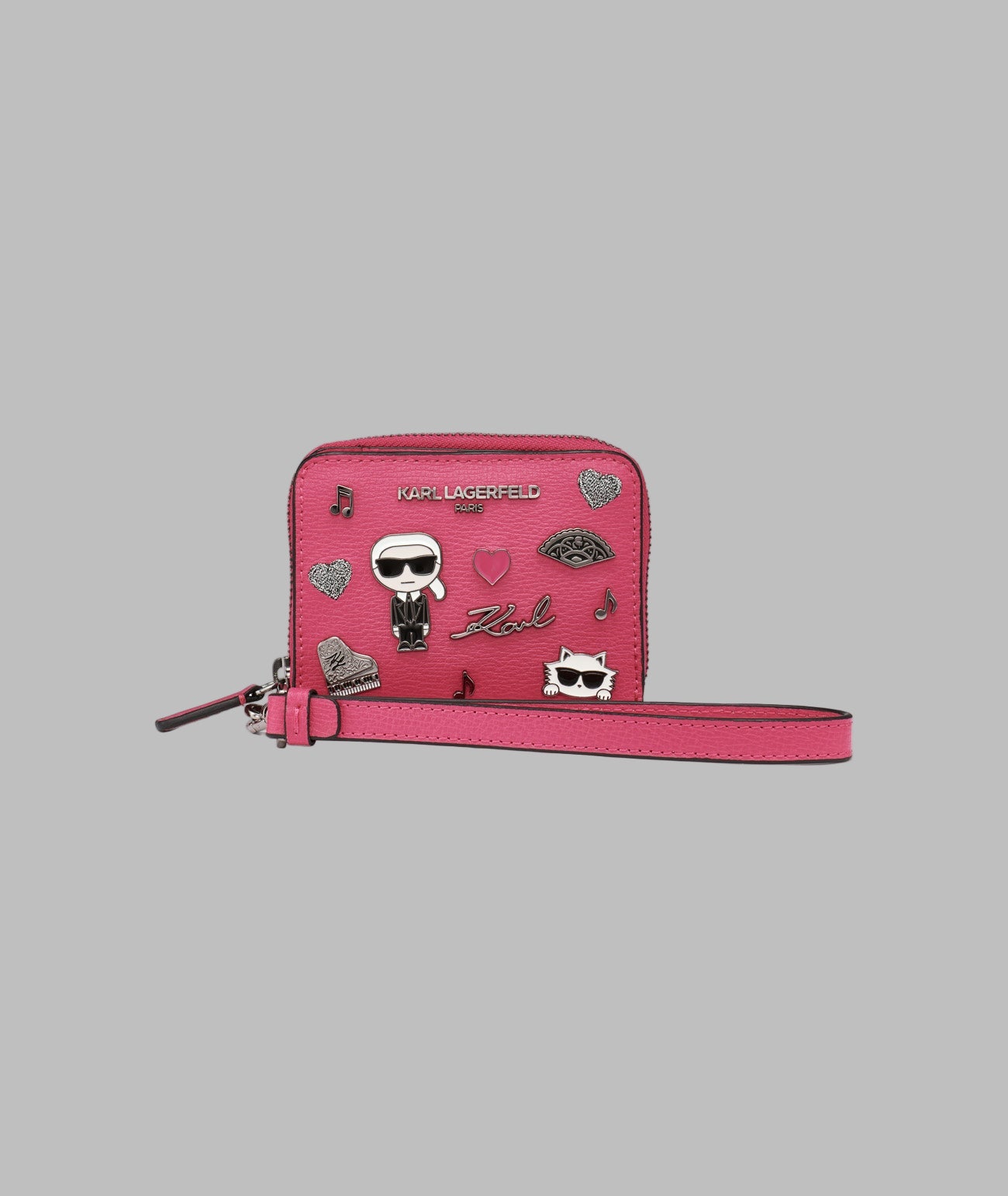 SMALL ZIP WALLET WITH PINS View 1 | Women's Wallet & Leather Goods