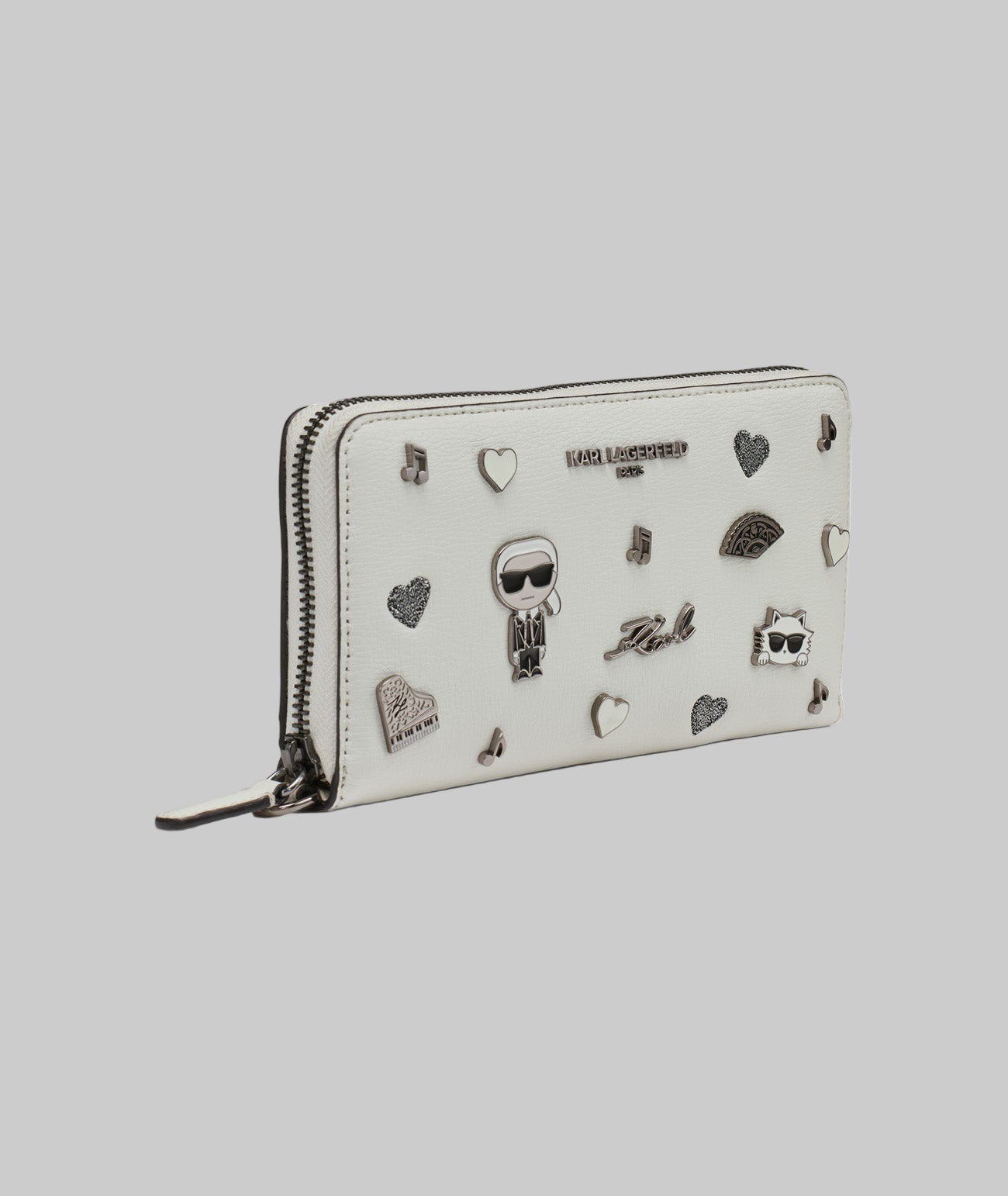 LARGE ZIP WALLET WITH PINS View 2 | Women's Wallet & Leather Goods