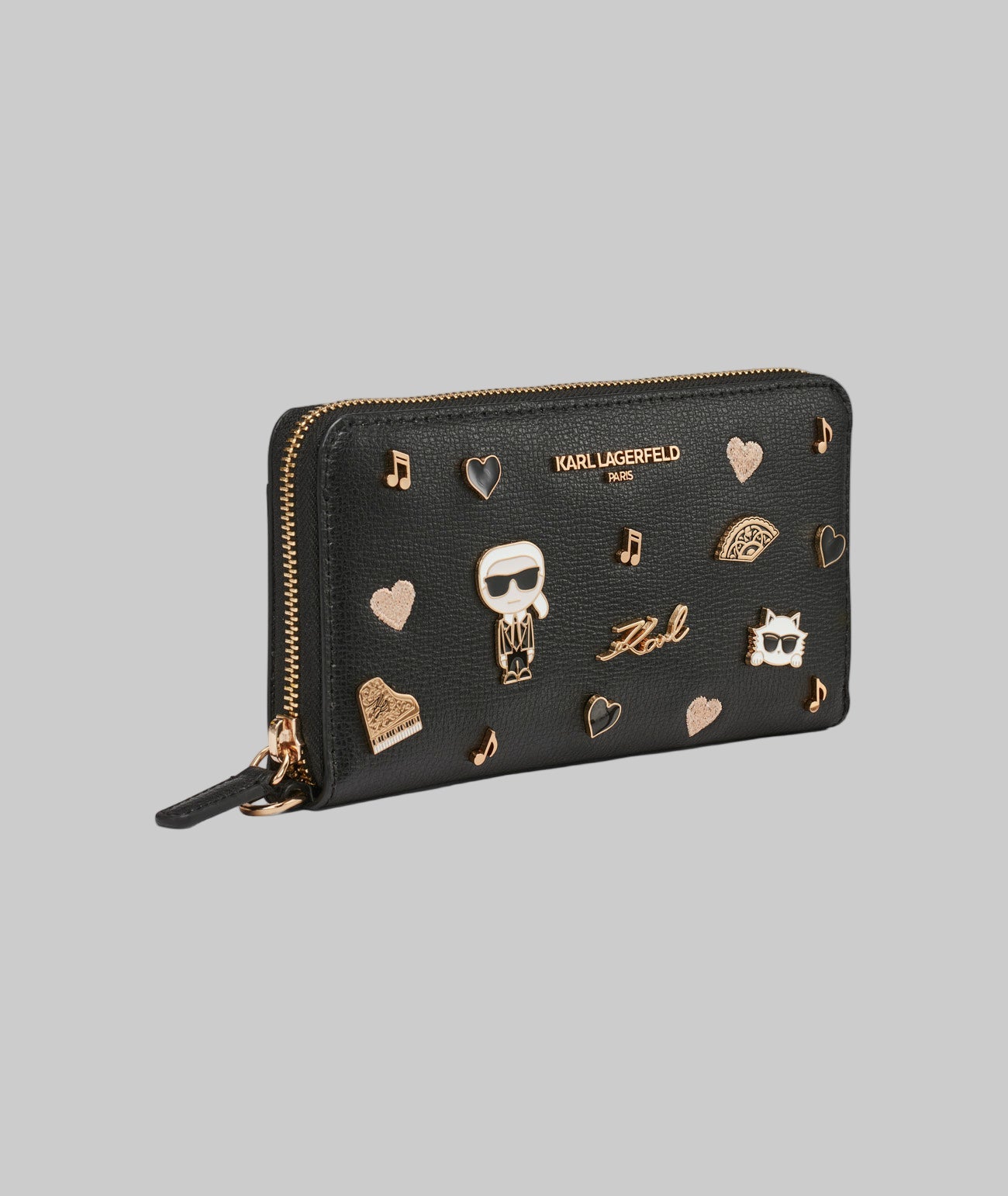 LARGE ZIP WALLET WITH PINS View 2 | Women's Wallet & Leather Goods