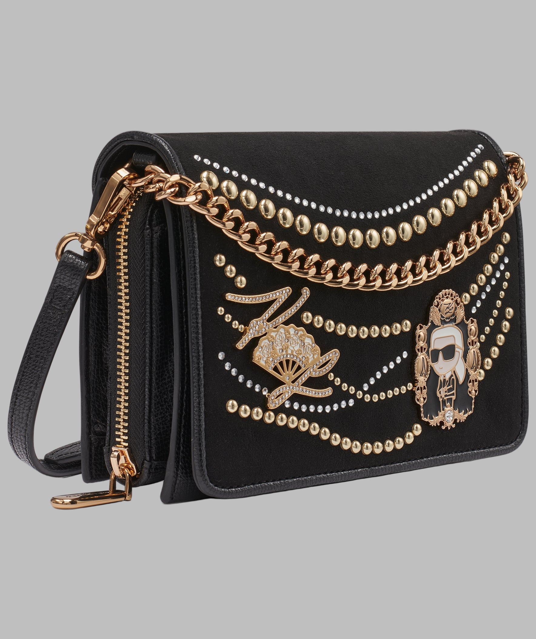 LOURDES SUEDE FLAP CROSSBODY VIEW 3 | Women's Crossbody Bags