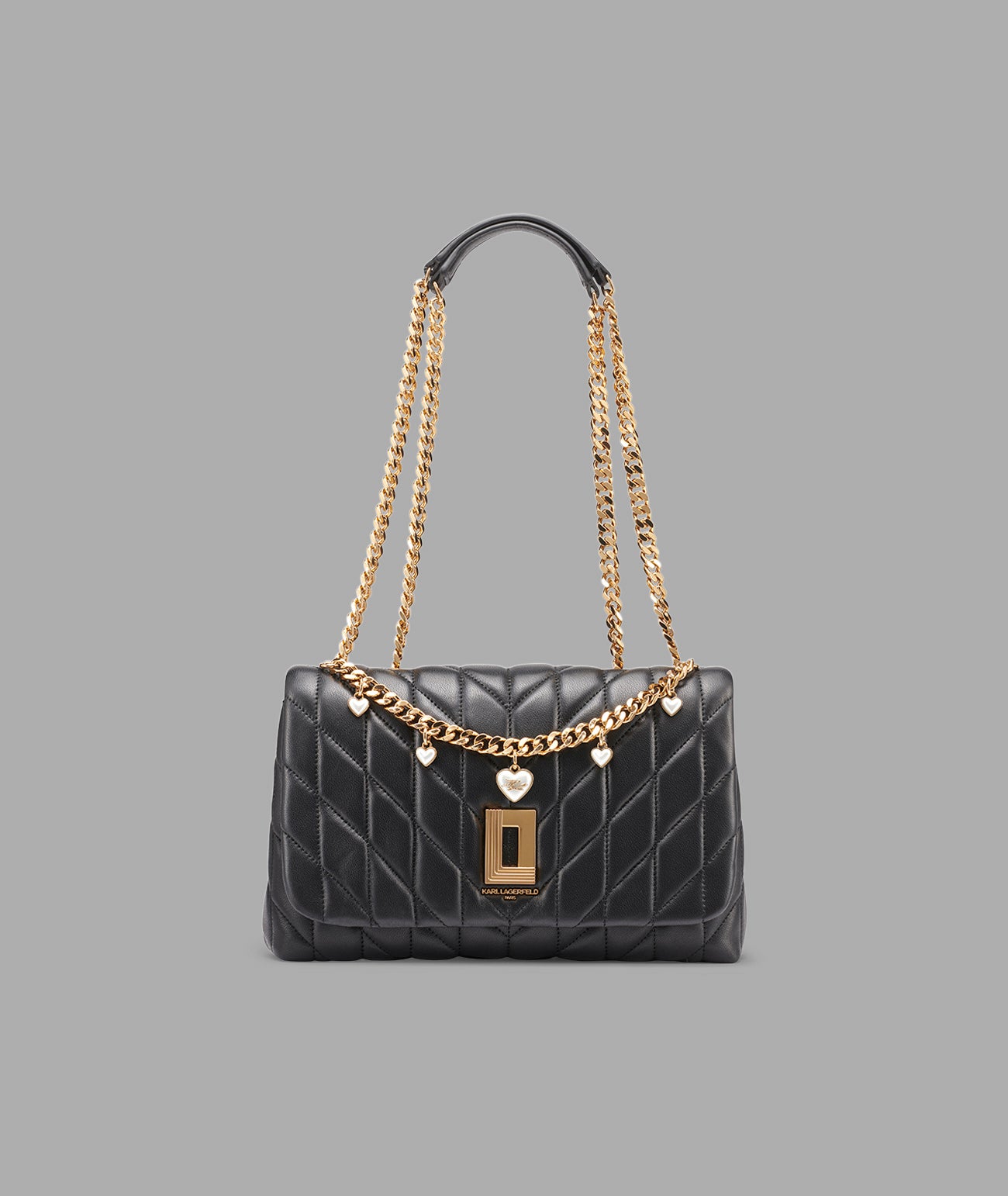 LAFAYETTE SHOULDER BAG WITH HEART CHAIN View 1 | Women's Bags