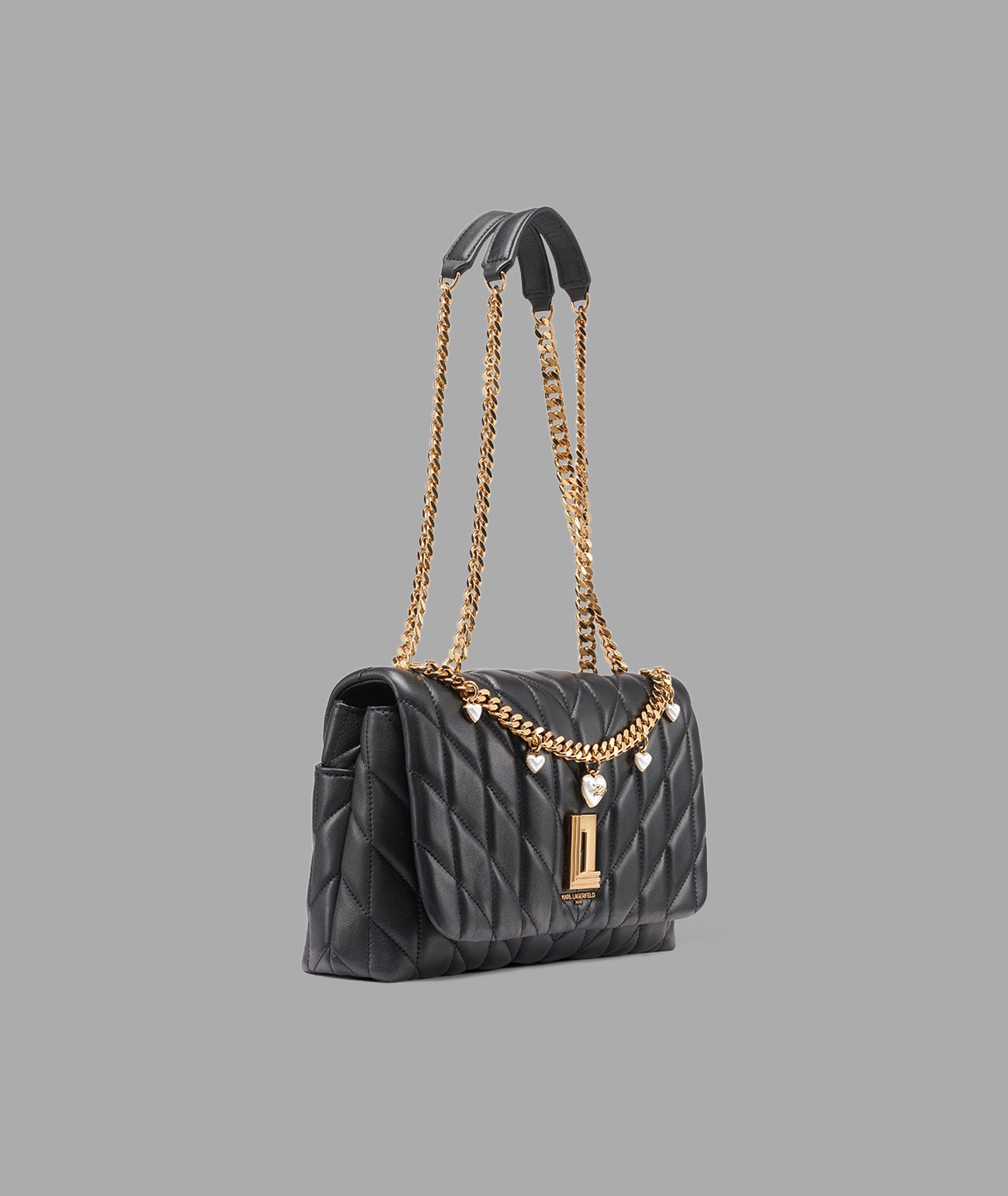 LAFAYETTE SHOULDER BAG WITH HEART CHAIN View 2 | Women's Bags