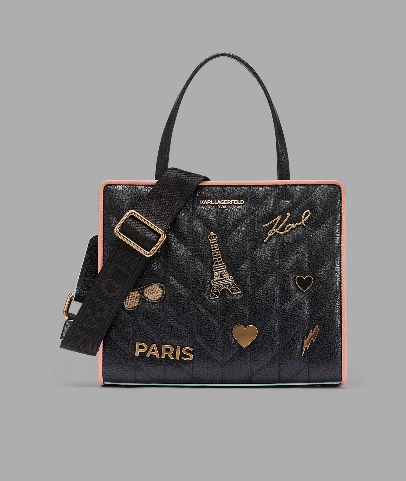 MAYBELLE SATCHEL WITH PINS AND CONTRAST TRIM View 1 | Women's Satchels