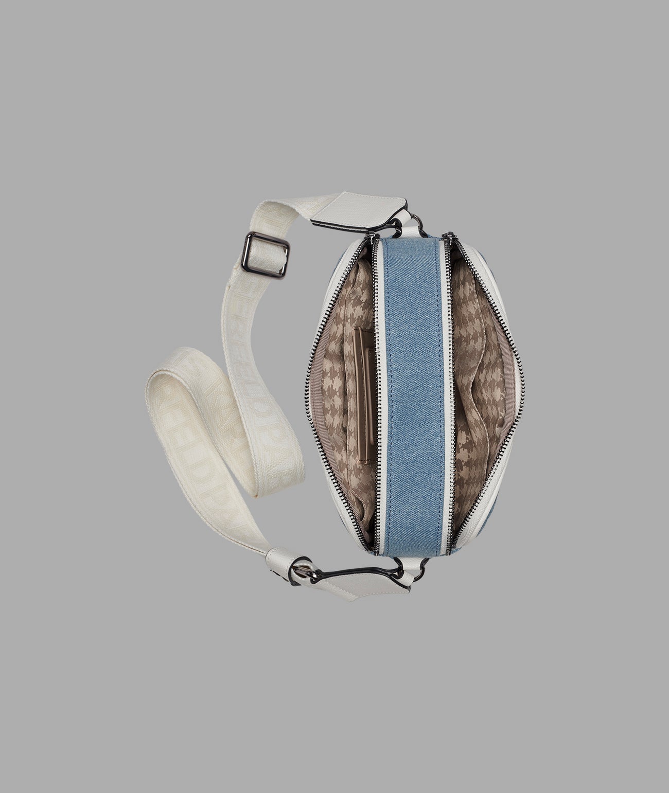 MAYBELLE DENIM CROSSBODY WITH PARIS PINS VIEW 5 | New Arrivals