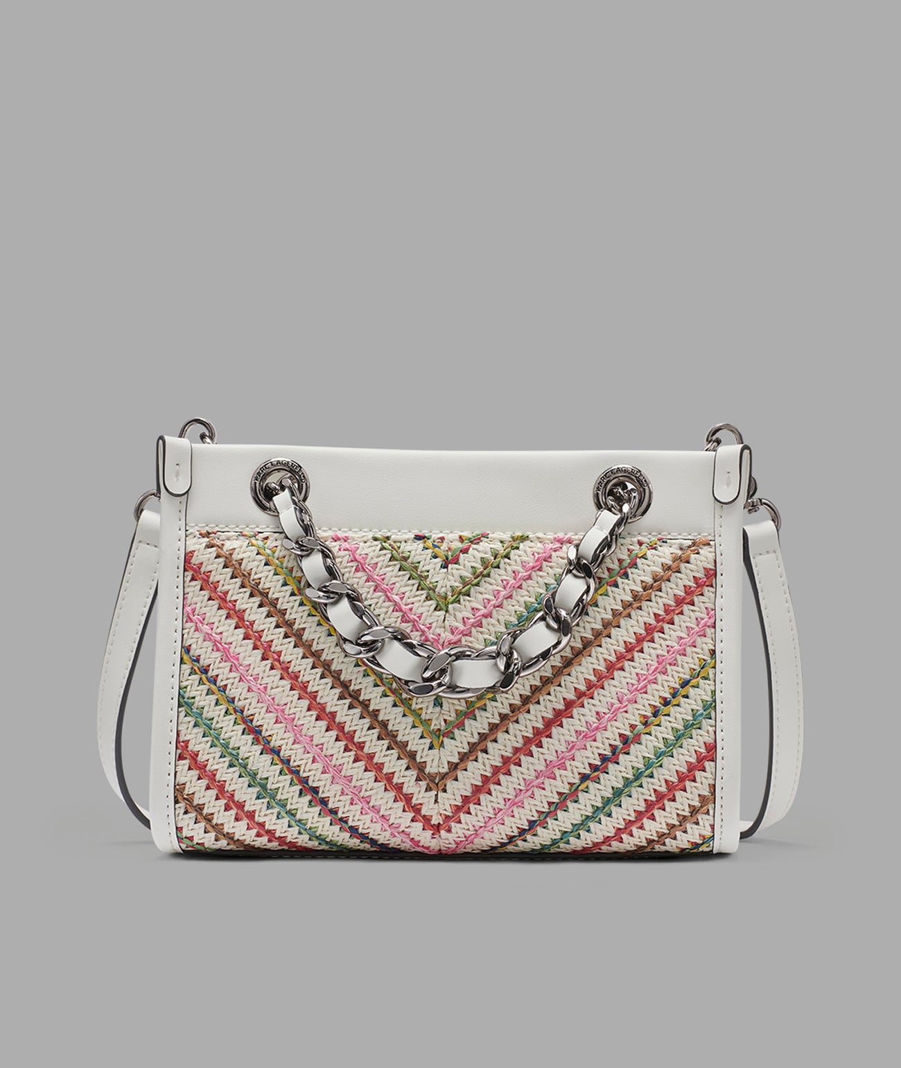 SAVOIE RAFFIA MINI CROSSBODY WITH CHAIN STRAP VIEW 3 | New Arrivals