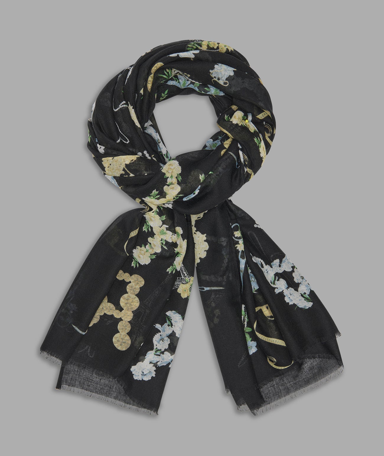 FLORAL KARL LOGO SCARF View 1 | Women's Accessories