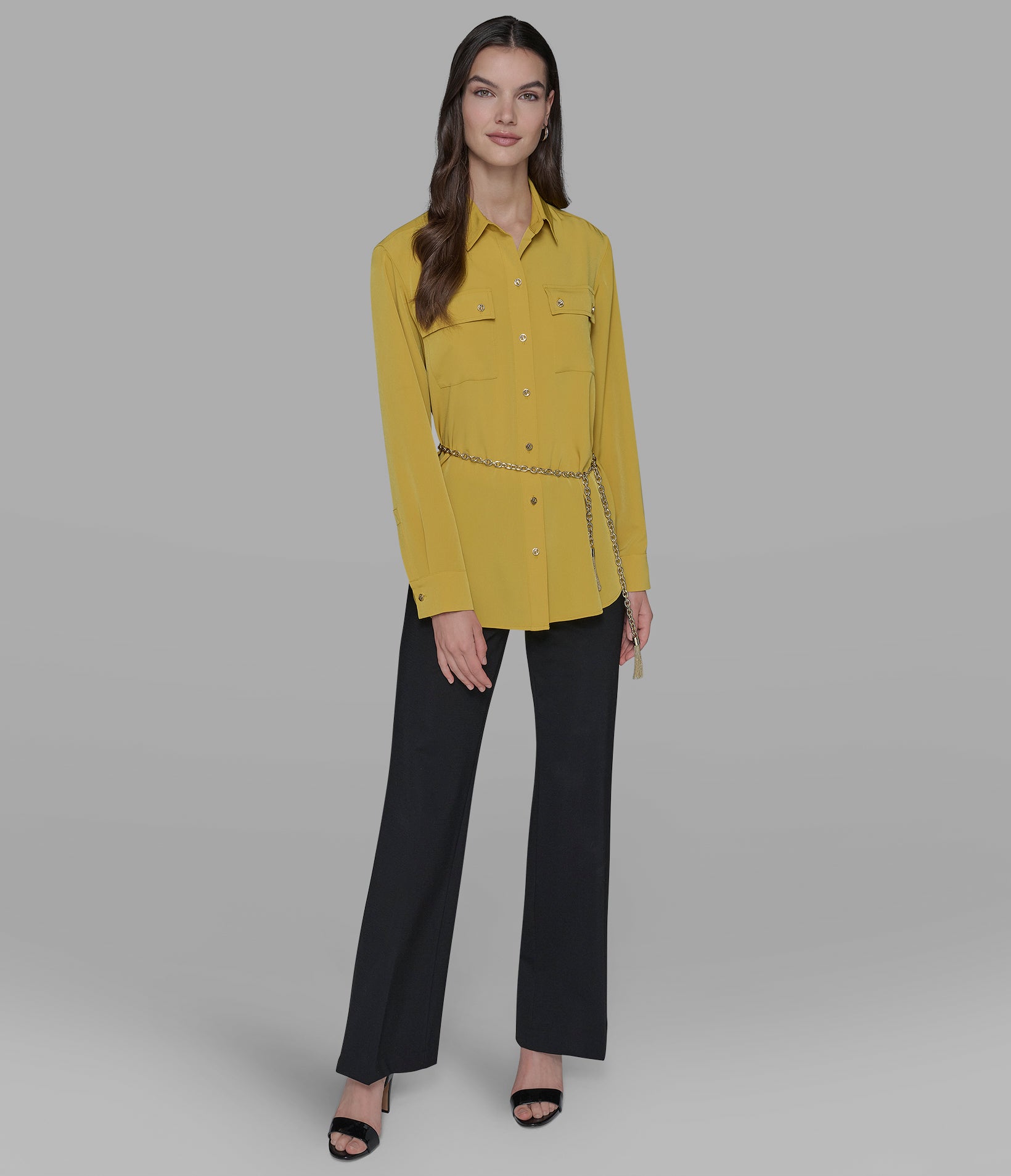 BELTED SOFT BLOUSE VIEW 3 | Women's Sale